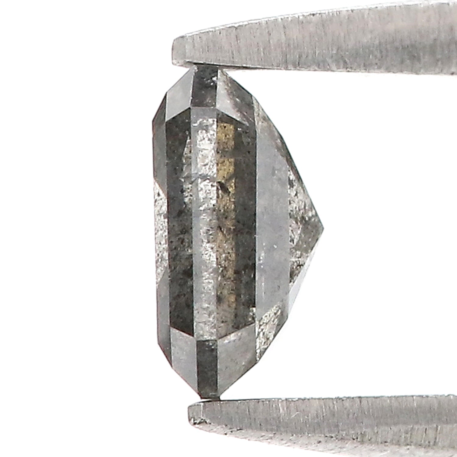 0.81 CT Natural Loose Emerald Diamond Salt And Pepper Diamond Natural Loose Diamond 5.70 MM Emerald Rose Cut Diamond Emerald Shape LQ8669