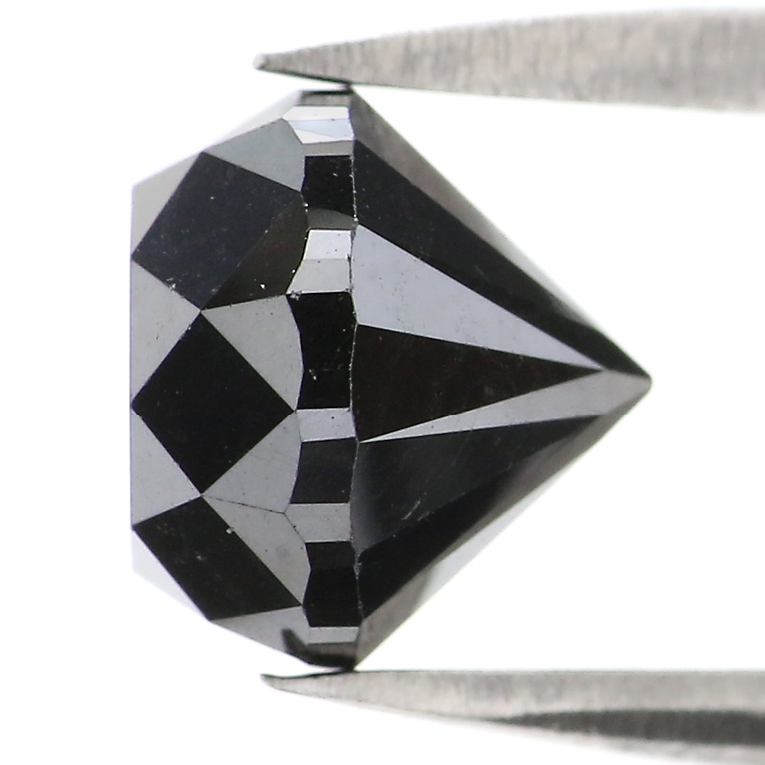 2.69 Ct Natural Loose Round Shape Diamond Black Color Round Cut Diamond 7.45 MM Natural Black Diamond Round Brilliant Cut Diamond LQ2902