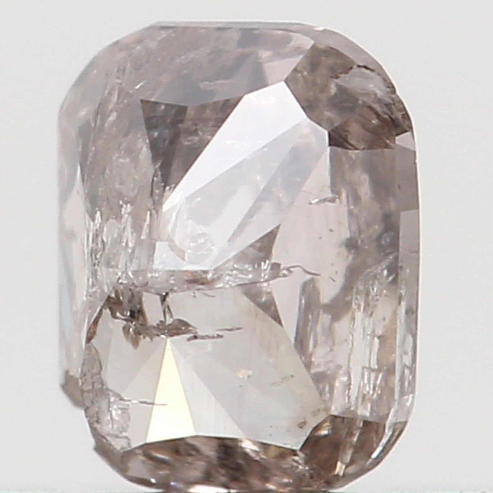 0.18 Ct Natural Loose Cushion Shape Diamond Brown Pink Color Cushion Cut Diamond 3.60 MM Natural Loose Cushion Brilliant Cut Diamond N8159