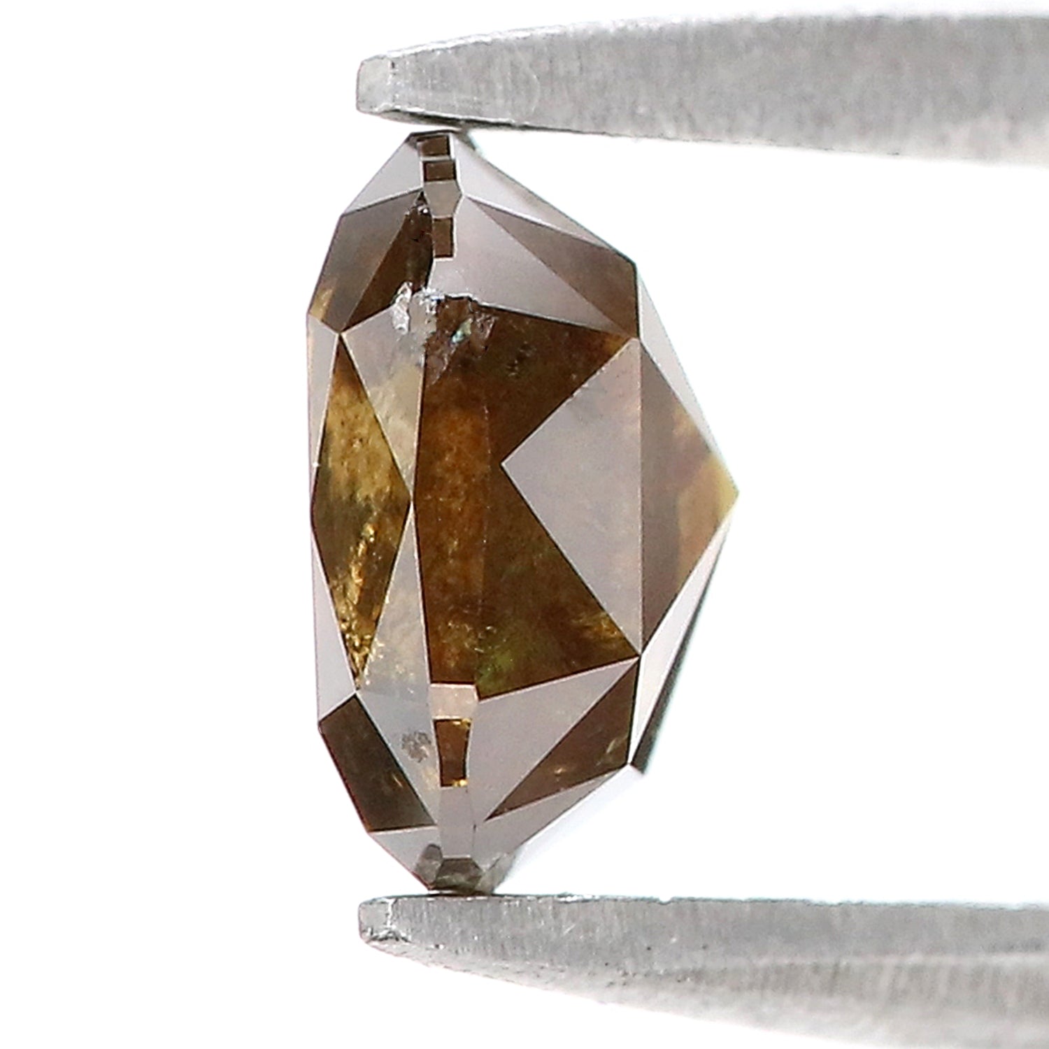 1.42 CT Natural Loose Cushion Shape Diamond Brown Champagne Color Cushion Rose Cut Diamond 6.60 MM Natural Cushion Shape Diamond LQ6162