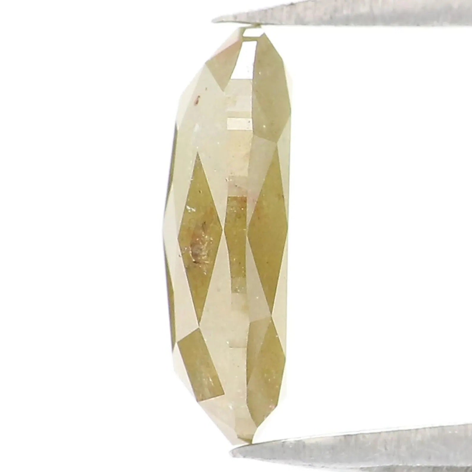 1.26 CT Natural Loose Oval Shape Diamond Green Color Oval Diamond 8.70 MM Natural Loose Diamond Yellow Color Oval Rose Cut Diamond NQ9888