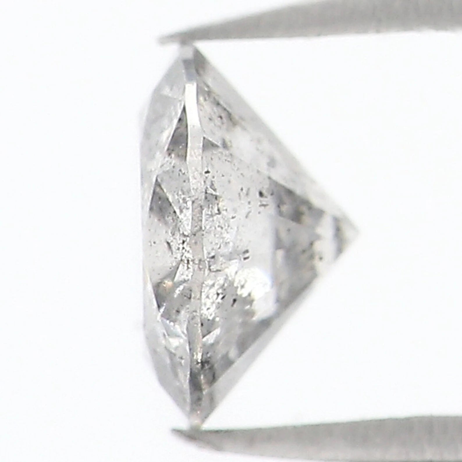 0.36 CT Natural Loose Round Shape Diamond Salt And Pepper Round Diamond 4.70 MM Natural Black Grey Color Round Brilliant Cut Diamond NQ1508