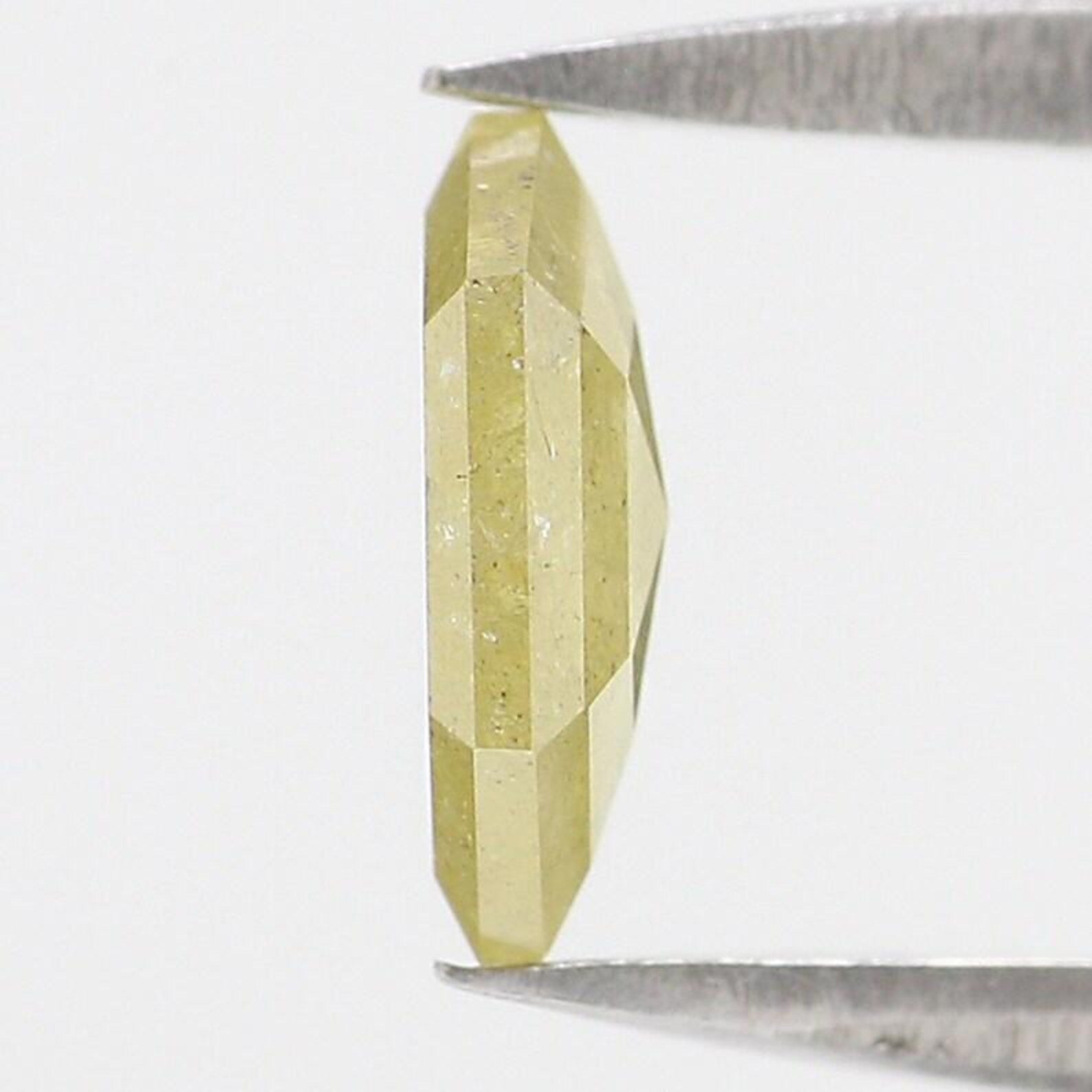 0.69 CT Natural Loose Hexagon Shape Diamond Yellow Color Hexagon Cut Diamond 7.20 MM Natural Loose Diamond Hexagon Rose Cut Diamond QN9882