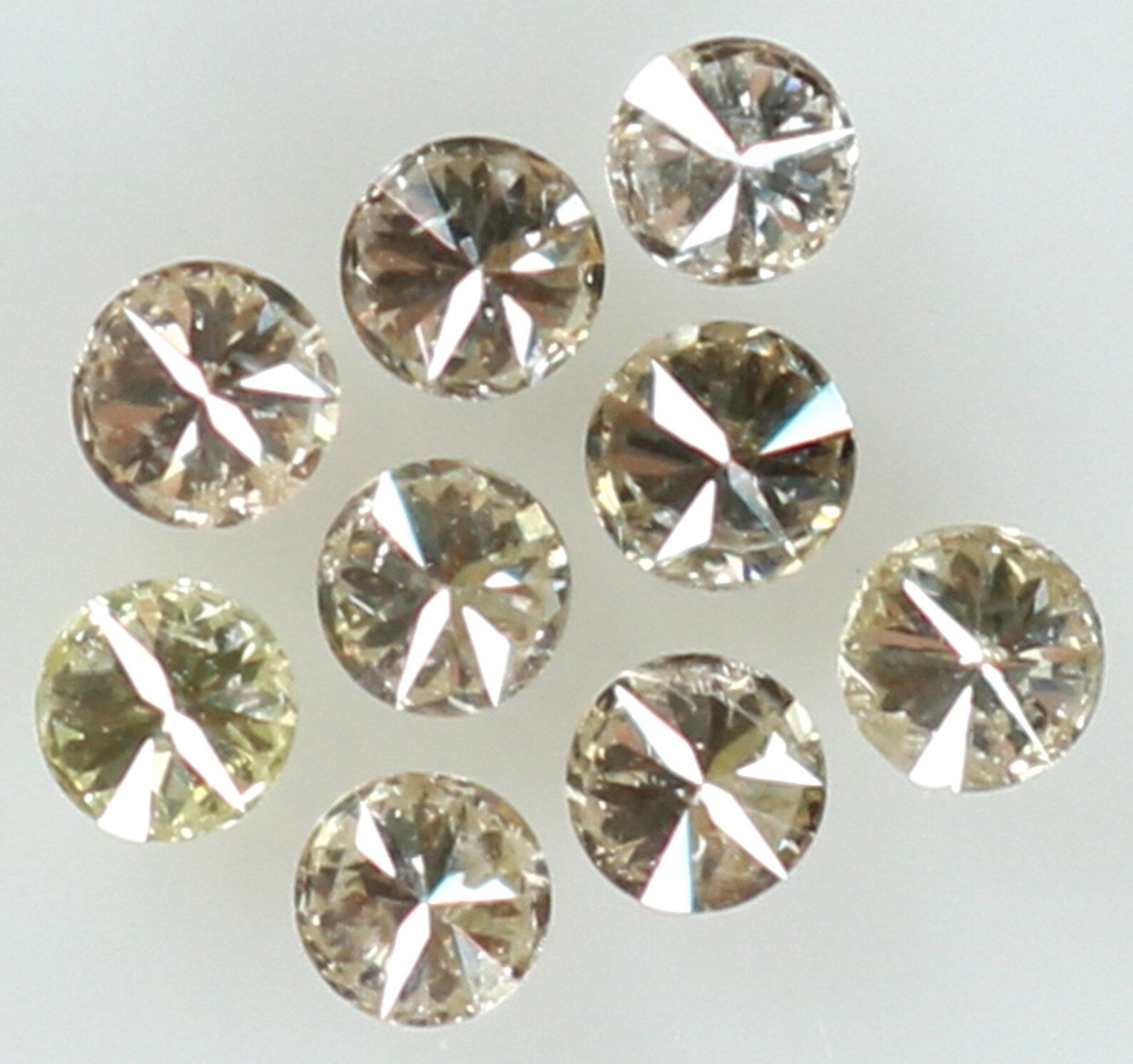 0.30 Ct Natural Loose Diamond Round H-I Color I1-I2 Clarity 9 PCS N7343