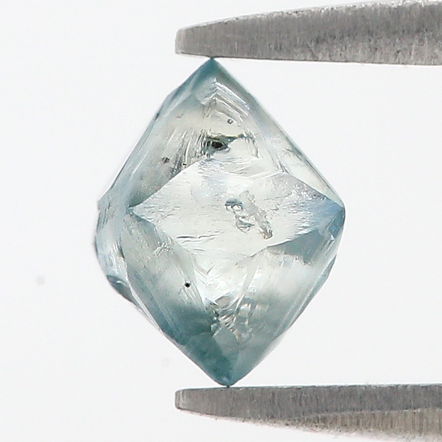 1.23 CT Natural Loose Rough Shape Diamond Blue Color Rough Uncut Diamond 6.55 MM Natural Loose Blue Color Rough Irregular Cut Diamond L3499