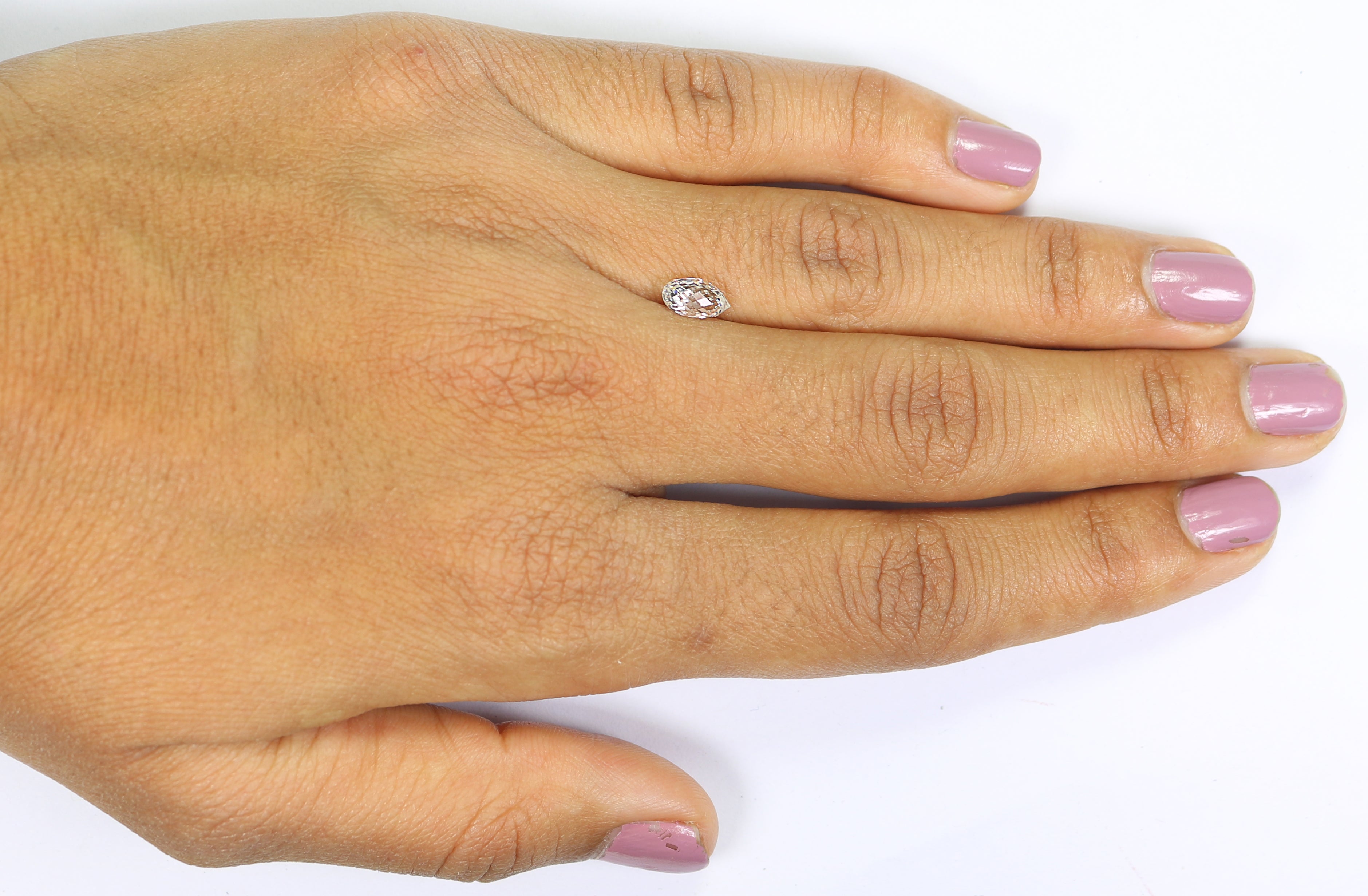 1.02 CT Lab Grown Briolette Cut Diamond E/F Color VS Clarity Diamond Lab Grown CVD Diamond Lab Created Diamond Drop Rose Cut Diamond L3480