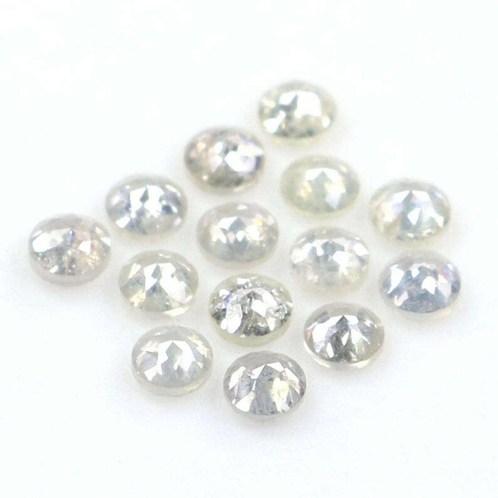 0.95 CT Natural Loose Round Shape Diamond Grey Color Round Diamond 2.25 MM Natural Loose Diamond Grey Color Round Rose Cut Diamond NQ2083