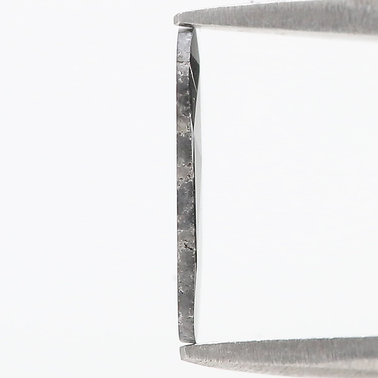 0.78 CT Natural Loose Slice Shape Diamond Salt And Pepper Slice Cut Diamond 11.65 MM Natural Black Grey Diamond Irregular Cut Diamond N2617