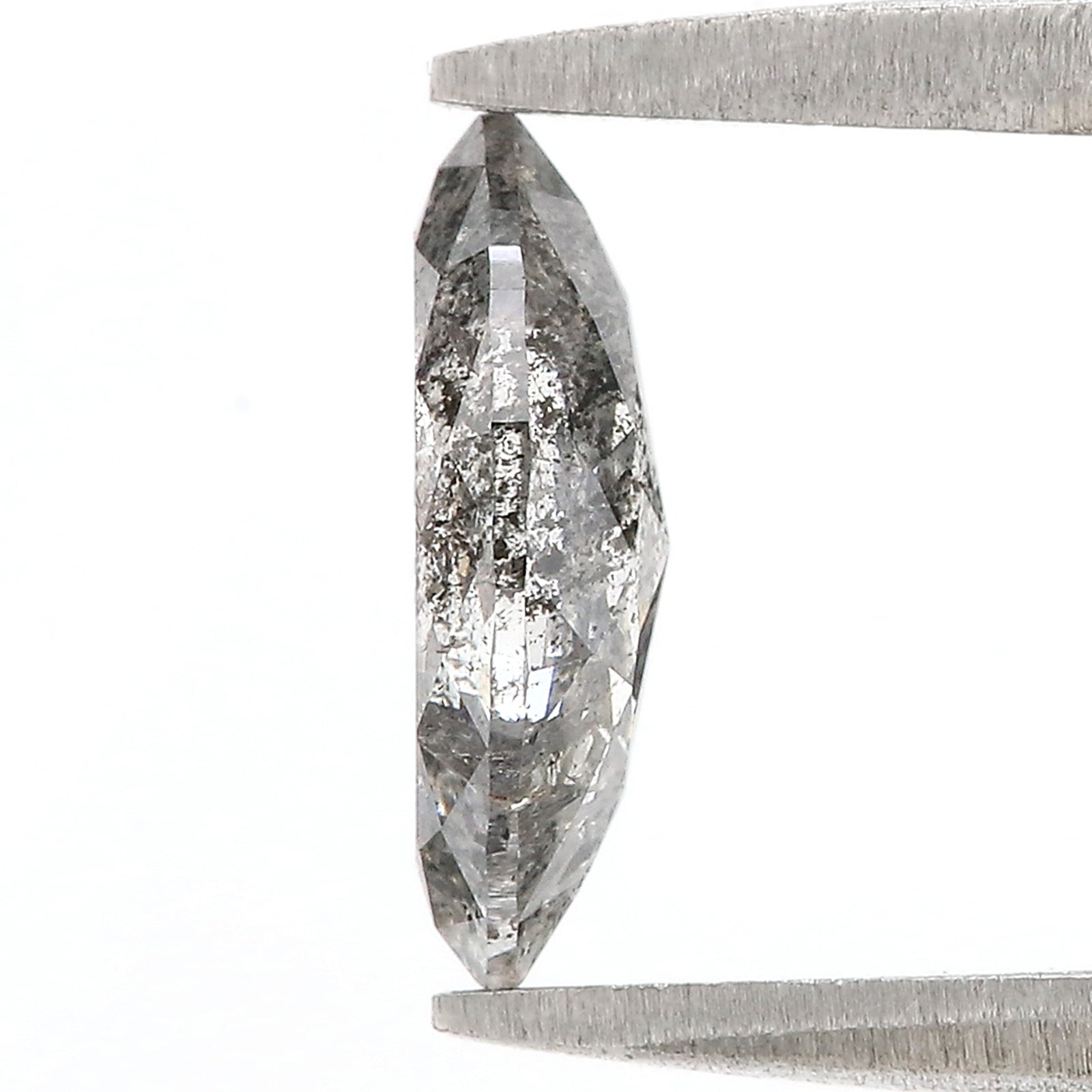 1.01 CT Natural Loose Marquise Shape Diamond Salt And Pepper Marquise Rose Cut Diamond 9.40 MM Black Grey Color Marquise Cut Diamond L3602