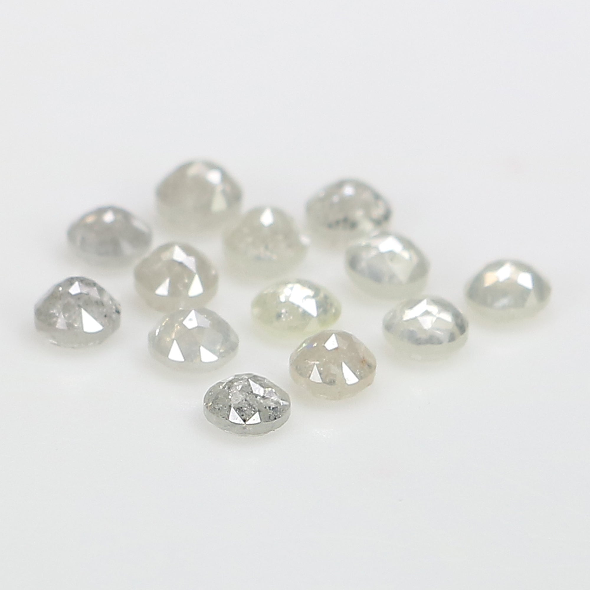 1.03 CT Natural Loose Round Rose Cut Diamond Grey Color Round Shape Diamond 2.40 MM Natural Loose Grey Color Round Rose Cut Diamond LQ3181