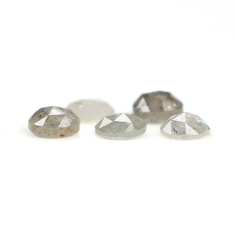 1.03 CT Natural Loose Round Rose Cut Diamond Grey Color Round Diamond 3.50 MM Natural Loose Grey Color Round Rose Cut Shape Diamond NQ7885