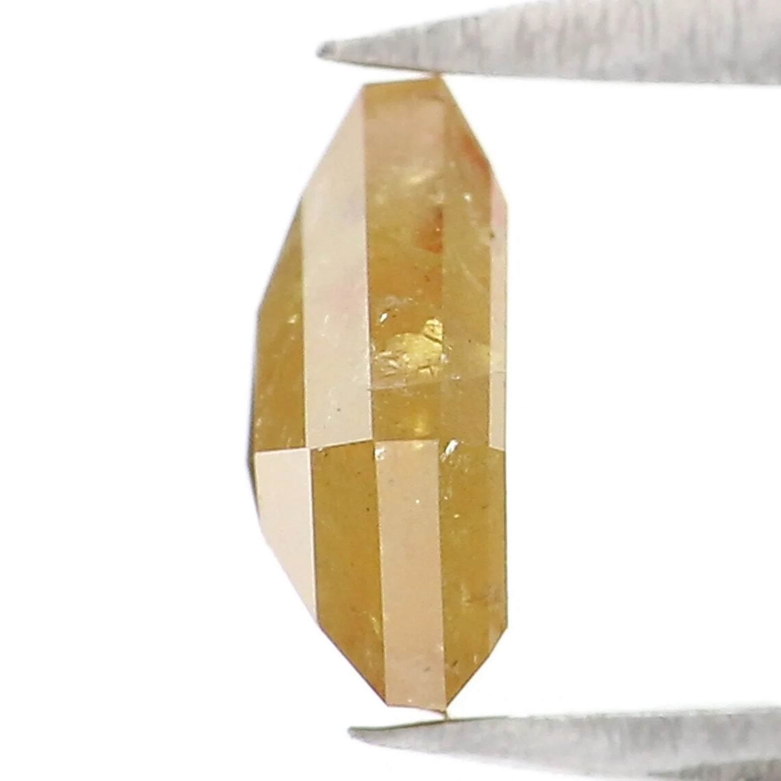 0.87 CT Natural Loose Shield Shape Diamond Yellow Color Shield Diamond 6.40 MM Natural Loose Diamond Shield Shape Rose Cut Diamond NQ9886