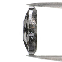 Natural Loose Oval Diamond, Salt And Pepper Oval Diamond, Natural Loose Diamond, Oval Rose Cut Diamond, 2.31 CT Oval Shape Diamond L2937