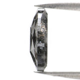 Natural Loose Oval Diamond, Salt And Pepper Oval Diamond, Natural Loose Diamond, Oval Rose Cut Diamond, 2.31 CT Oval Shape Diamond L2937