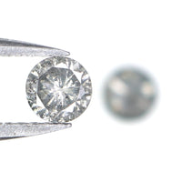 Natural Loose Round Diamond, Salt And Pepper Round Diamond, Natural Loose Diamond, Round Brilliant Cut Diamond, 0.50 CT Round Shape L2806