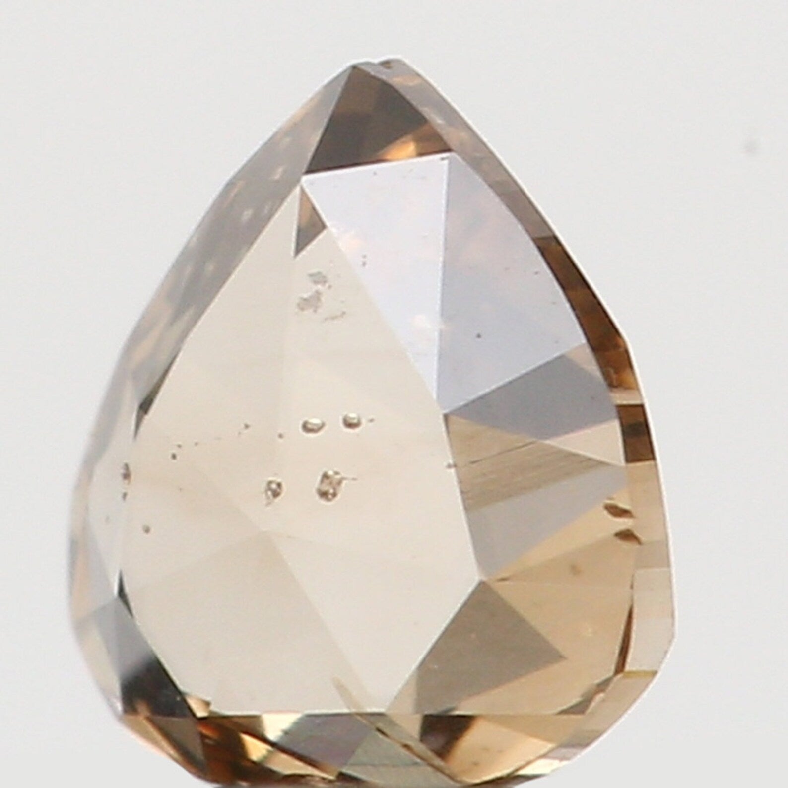 0.15 Ct Natural Loose Pear Cut Diamond Brown Color Pear Shape Diamond 3.55 MM Natural Loose Diamond Pear Shape Rose Cut Diamond N8010
