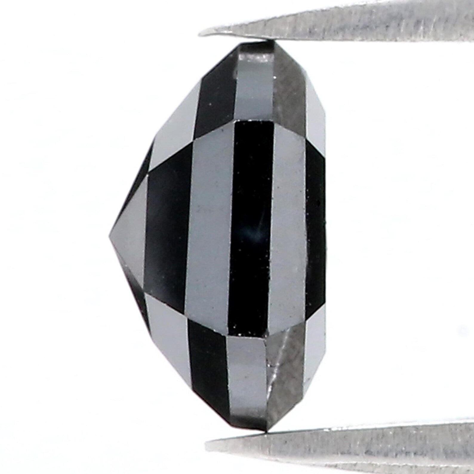 1.93 CT Natural Loose Hexagon Shape Diamond Black Color Hexagon Shape Diamond 8.25 MM Natural Loose Diamond Black Hexagon Diamond QN528