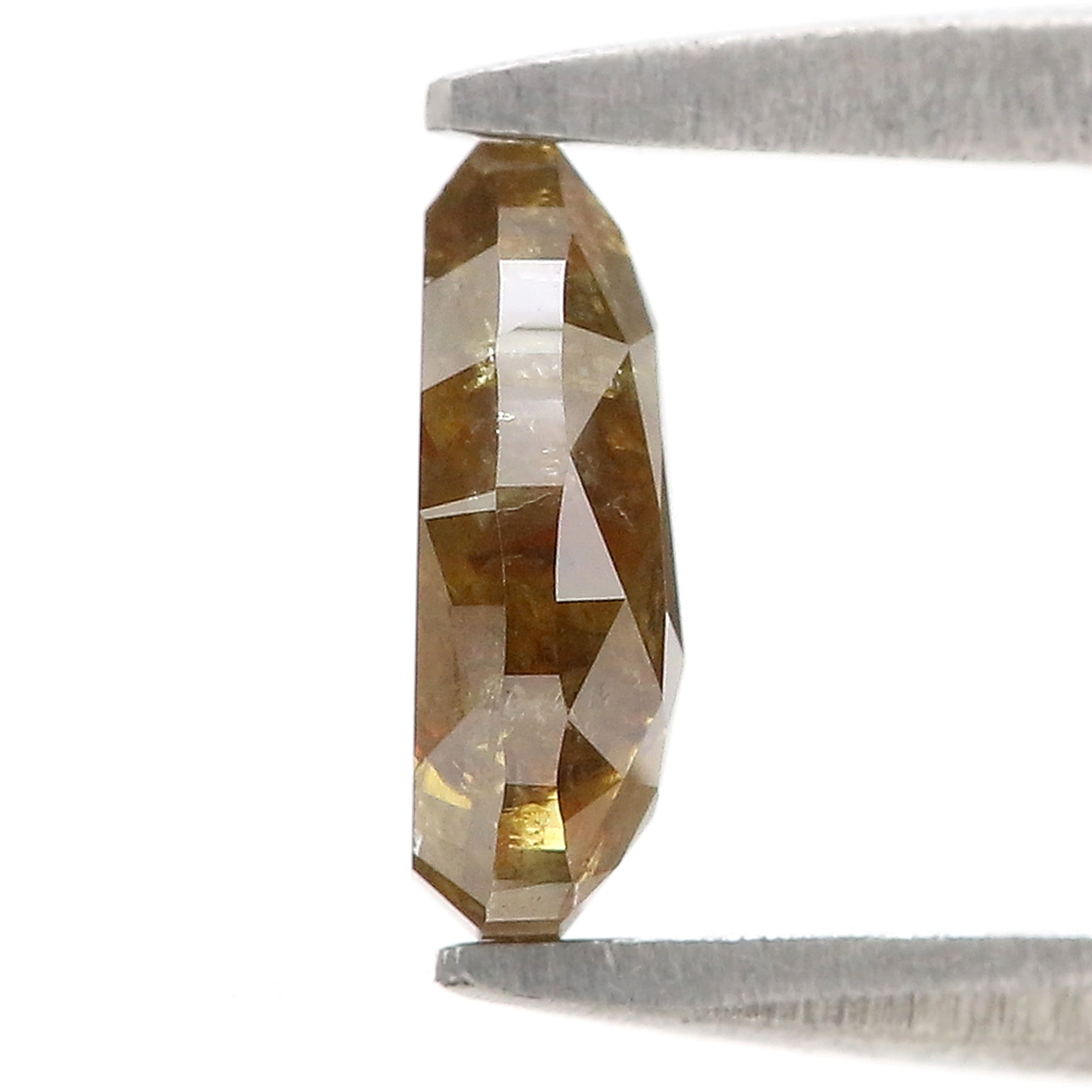 0.76 Ct Natural Loose Pear Shape Diamond Yellow Color Pear Cut Diamond 7.28 MM Natural Loose Diamond Brown Color Pear Rose Cut Diamond N2671