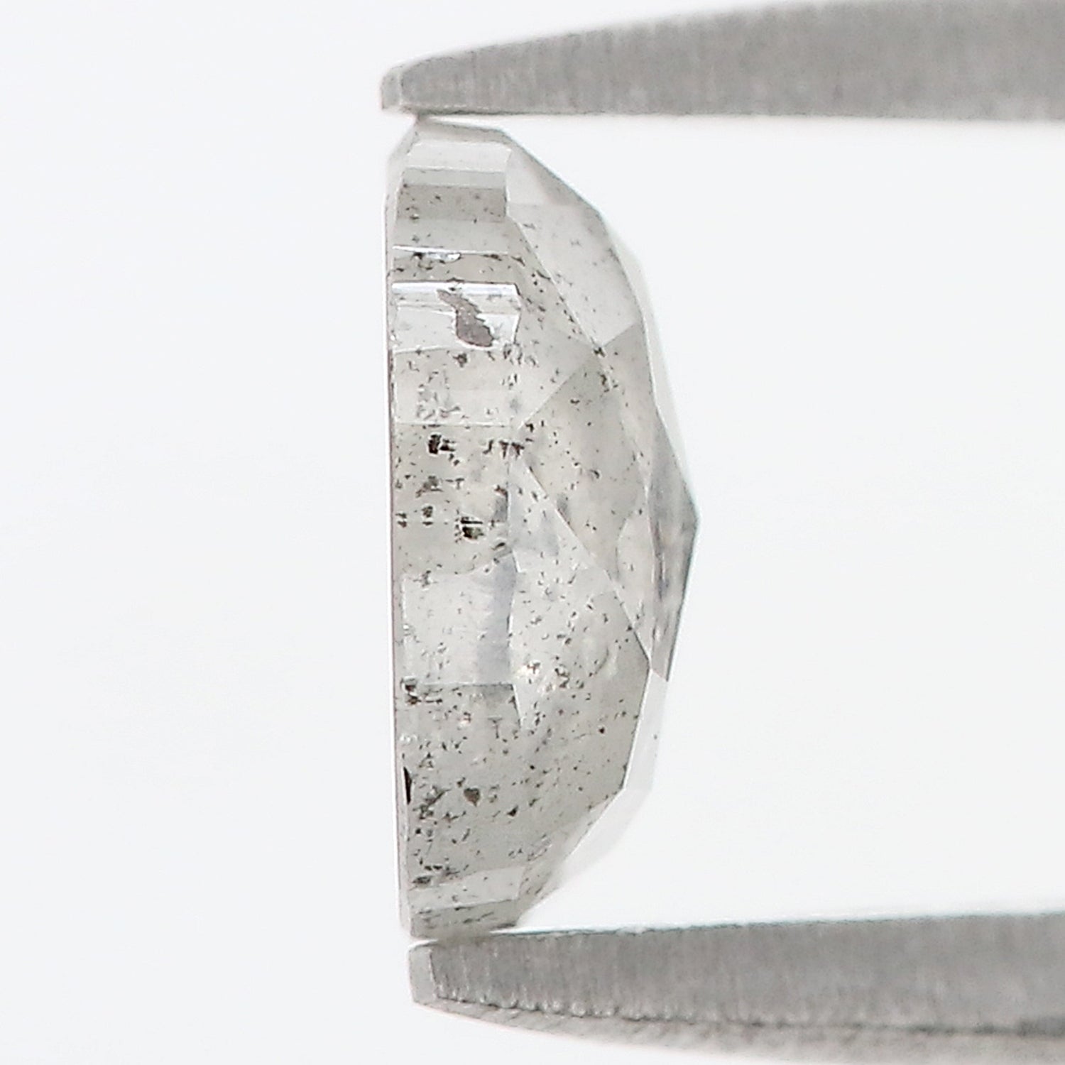 1.03 Ct Natural Loose Oval Shape Diamond Black Grey Color Oval Cut Diamond 7.00 MM Natural Loose Salt and Pepper Oval Shape Diamond QL1098