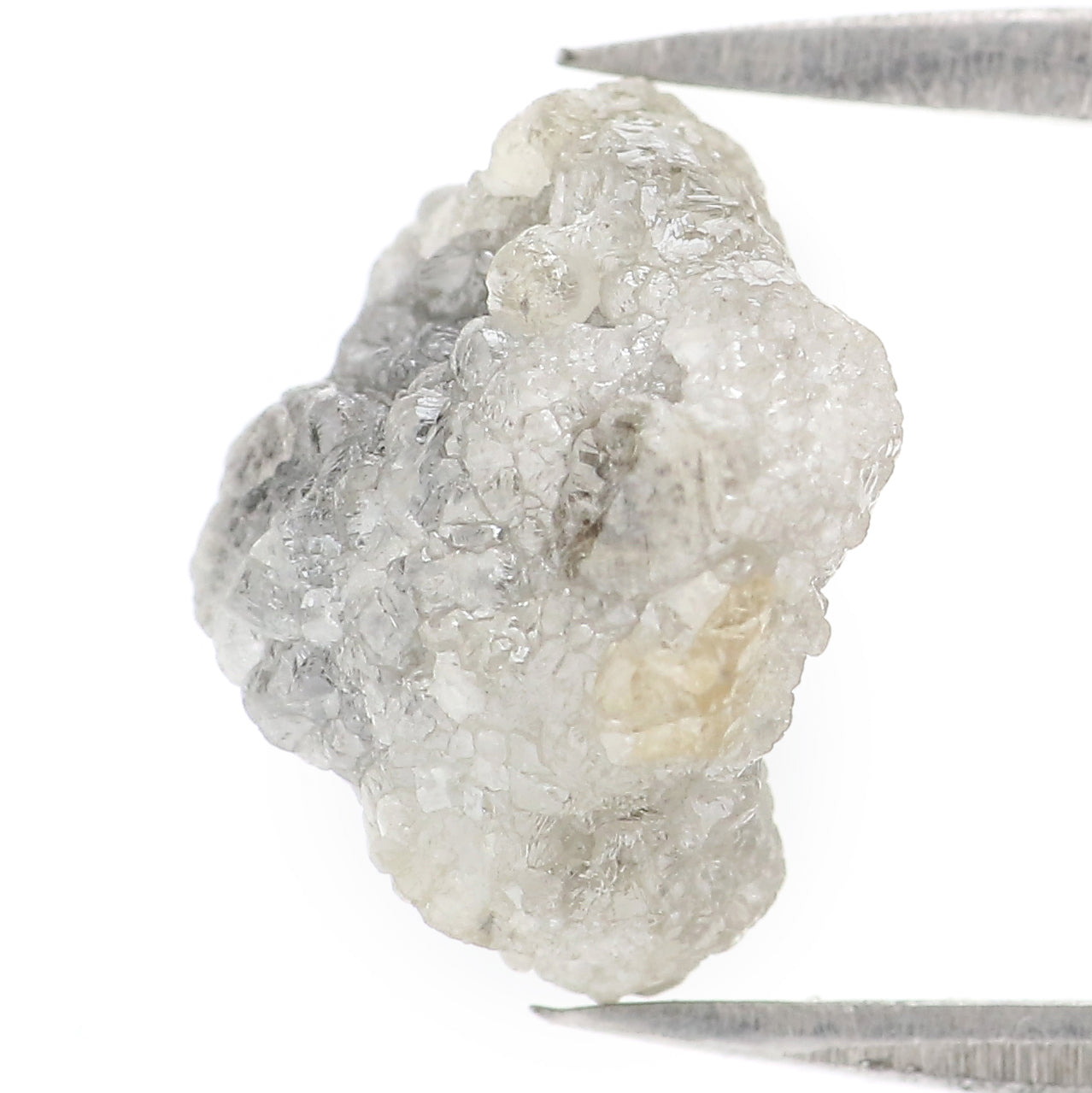 4.11 CT Natural Loose Rough Shape Diamond Grey Color Rough Cut Diamond 10.90 MM Natural Loose Grey Color Rough Irregular Cut Diamond KQ2661