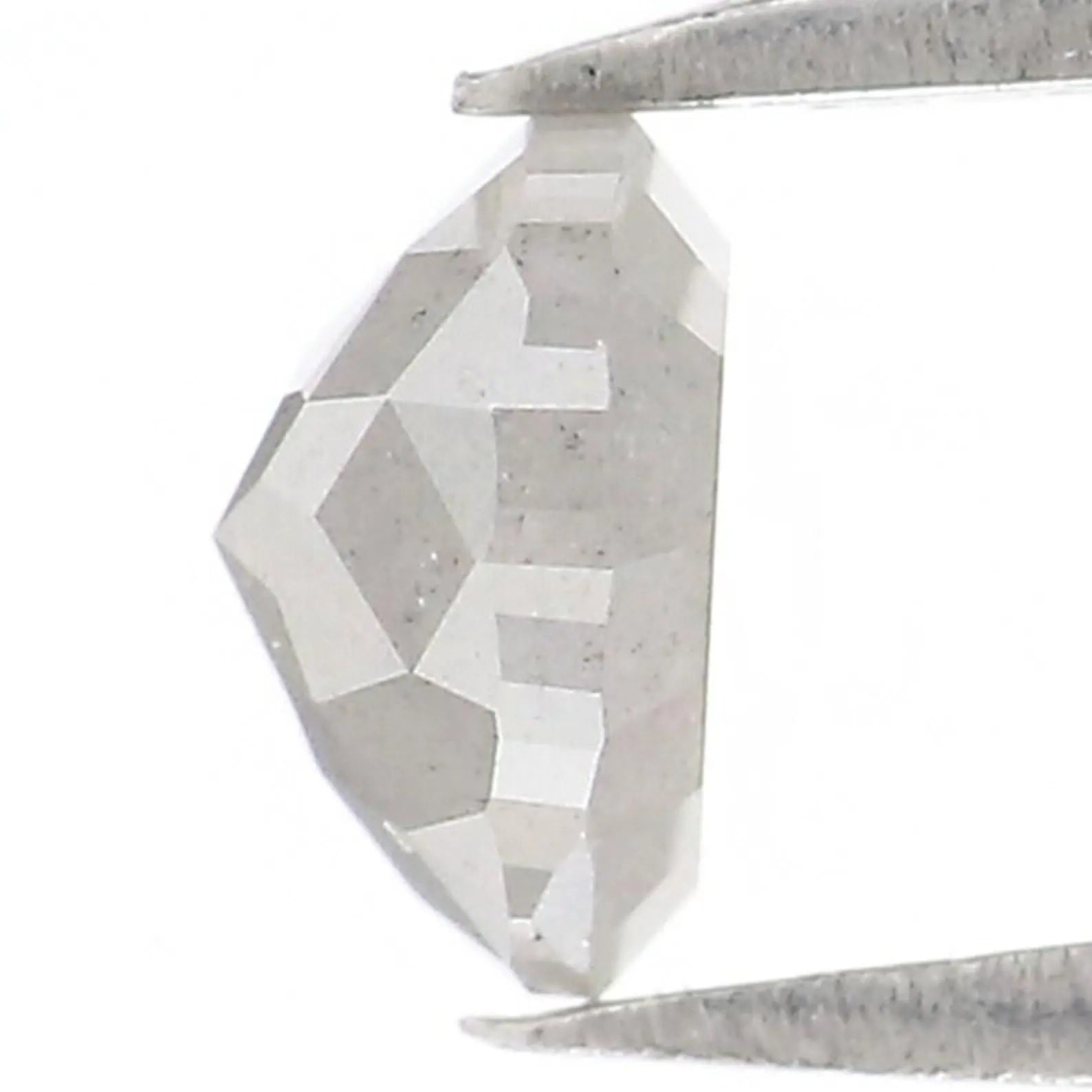 0.65 CT Natural Loose Heart Cut Diamond Salt And Pepper Heart Diamond 5.00 MM Natural Loose Diamond Grey Color Heart Rose Cut Diamond NQ8818