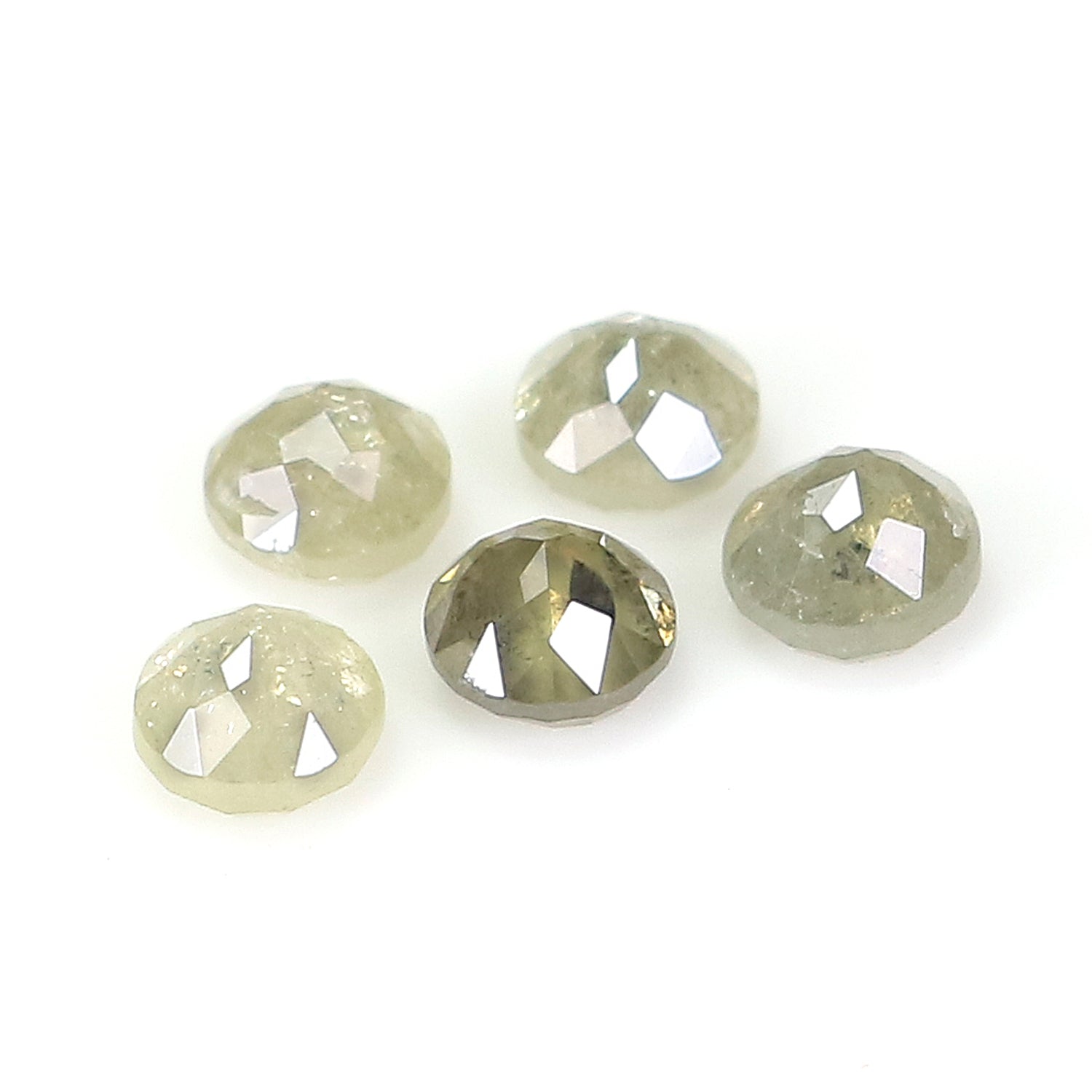 1.15 CT Natural Loose Round Rose Cut Diamond Grey Color Round Shape Diamond 3.50 MM Natural Loose Grey Color Round Rose Cut Diamond KQ1293