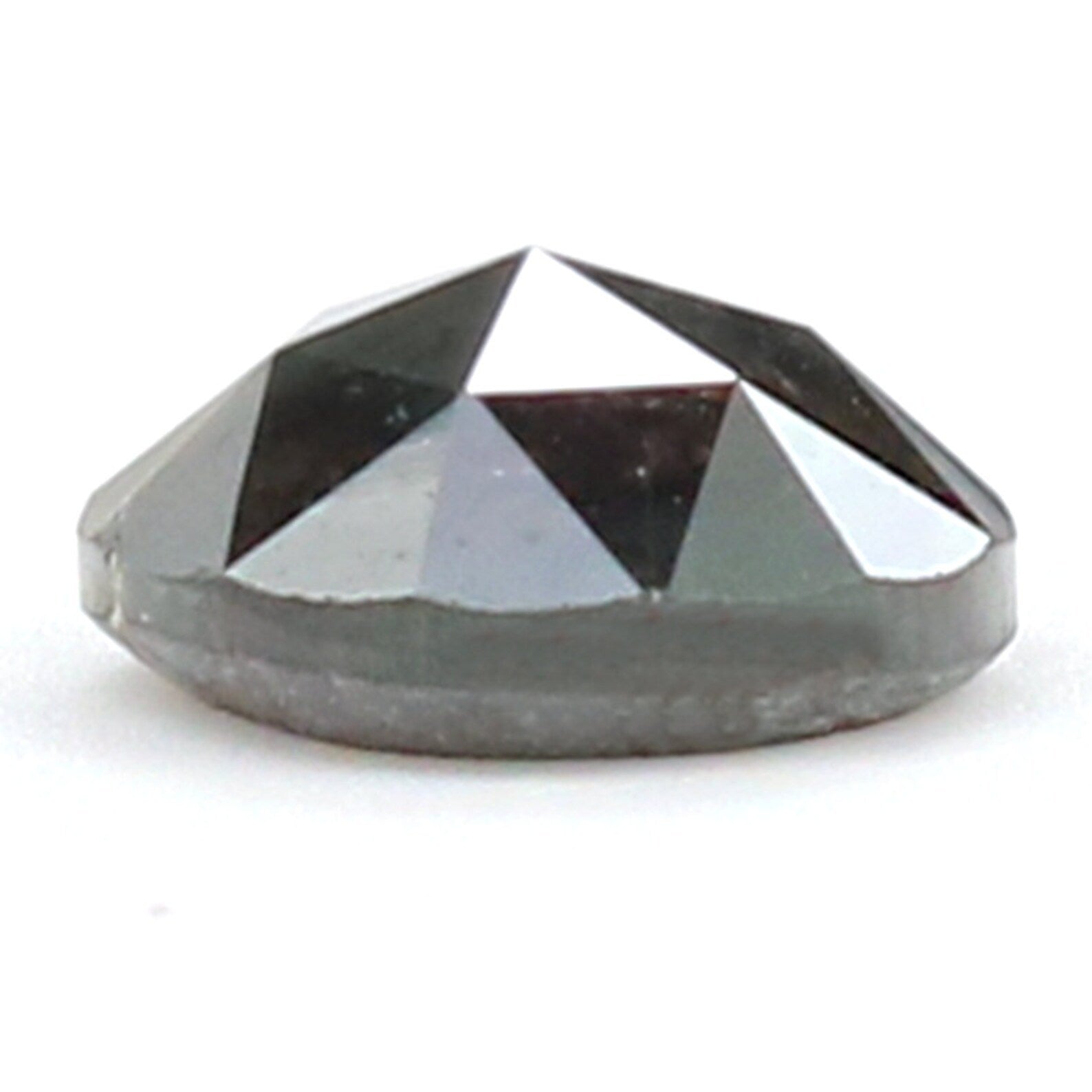 1.07 Ct Natural Loose Round Rose Cut Diamond Blackish Green Color Diamond 6.45 MM Natural Loose Diamond Green Color Round Cut Diamond N7772