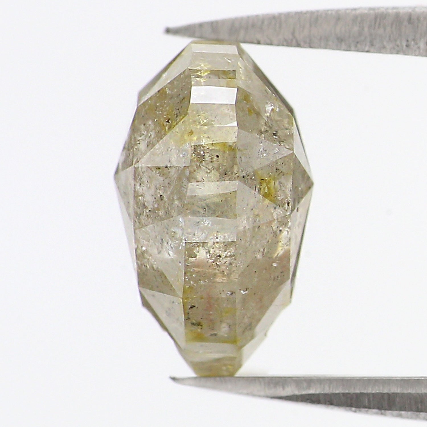 2.98 CT Natural Loose Pear Shape Diamond Yellow Grey Color Pear Cut Diamond 9.30 MM Natural Loose Diamond Pear Shape Rose Cut Diamond QL7462