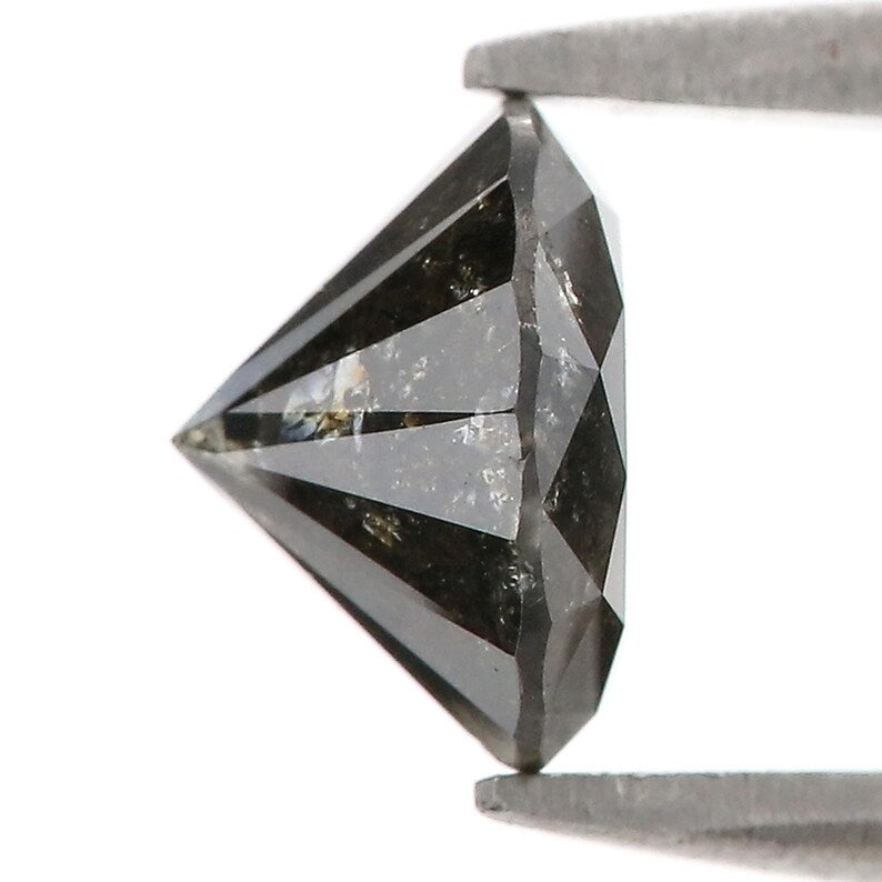 1.70 CT Natural Loose Round Shape Diamond Black Color Round Diamond 7.45 MM Natural Diamond Black Color Round Brilliant Cut Diamond NQ511