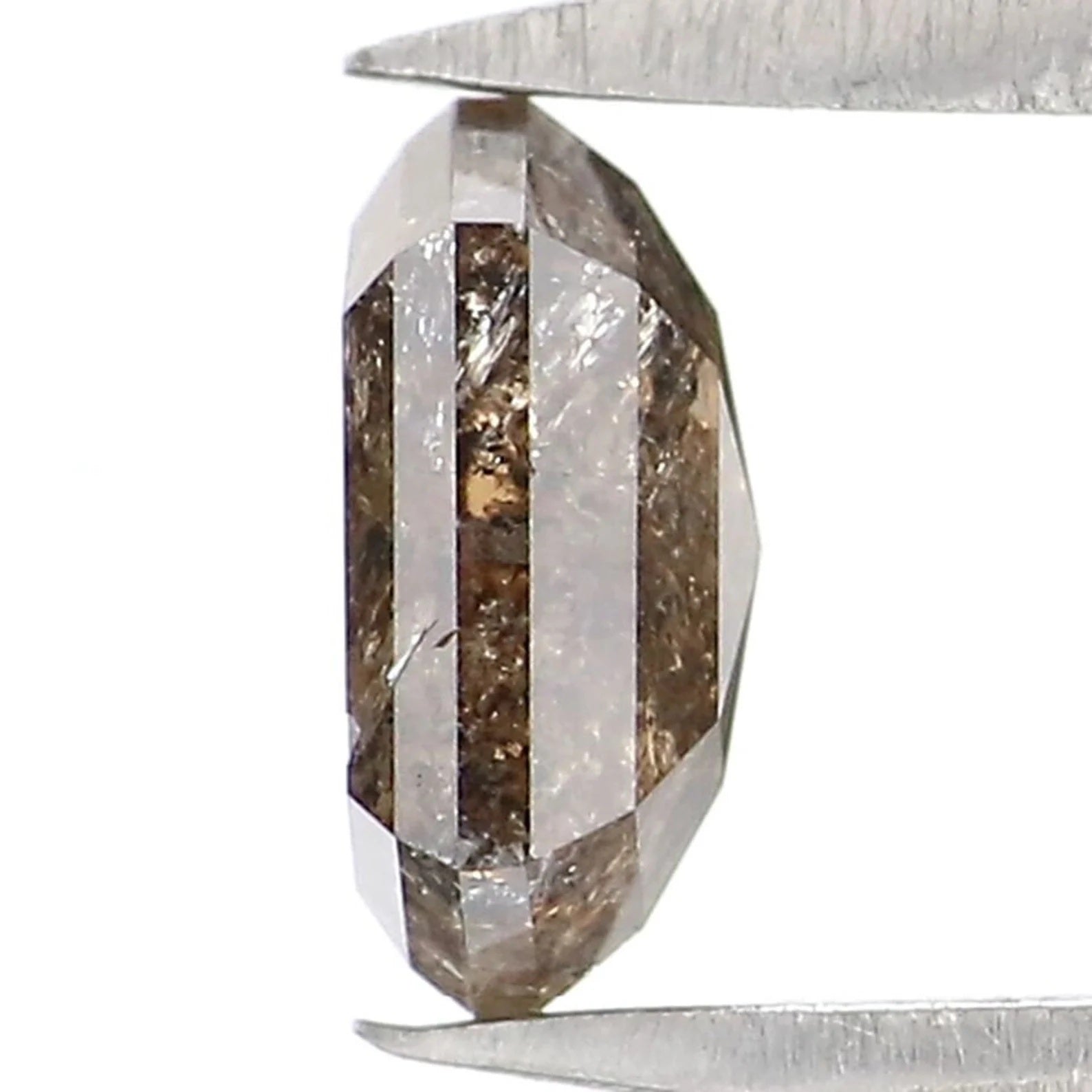 0.68 CT Natural Loose Hexagon Shape Diamond Brown Color Hexagon Diamond 5.75 MM Natural Loose Diamond Hexagon Shape Rose Cut Diamond QN2199