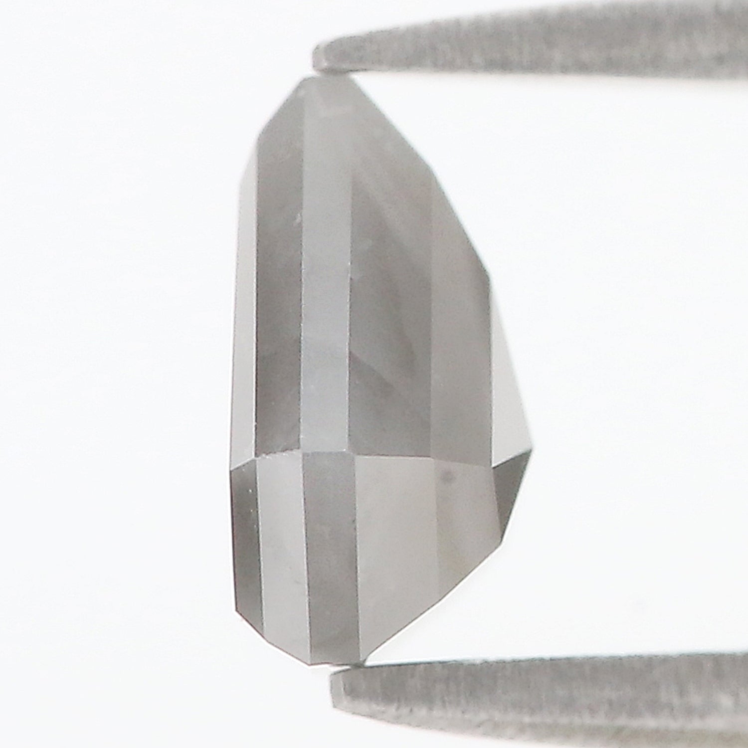 2.35 Ct Natural Loose Shield Diamond Gray Color Shield Cut Diamond 7.90 MM Natural Loose Diamond Gray Color Shield Rose Cut Diamond QL906
