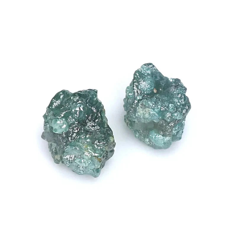 3.89 CT Natural Loose Rough Diamond Blue Color Rough Cut Diamond 6.40 MM Natural Diamond Blue Color Irregular Cut Rough Shape Diamond NQ677