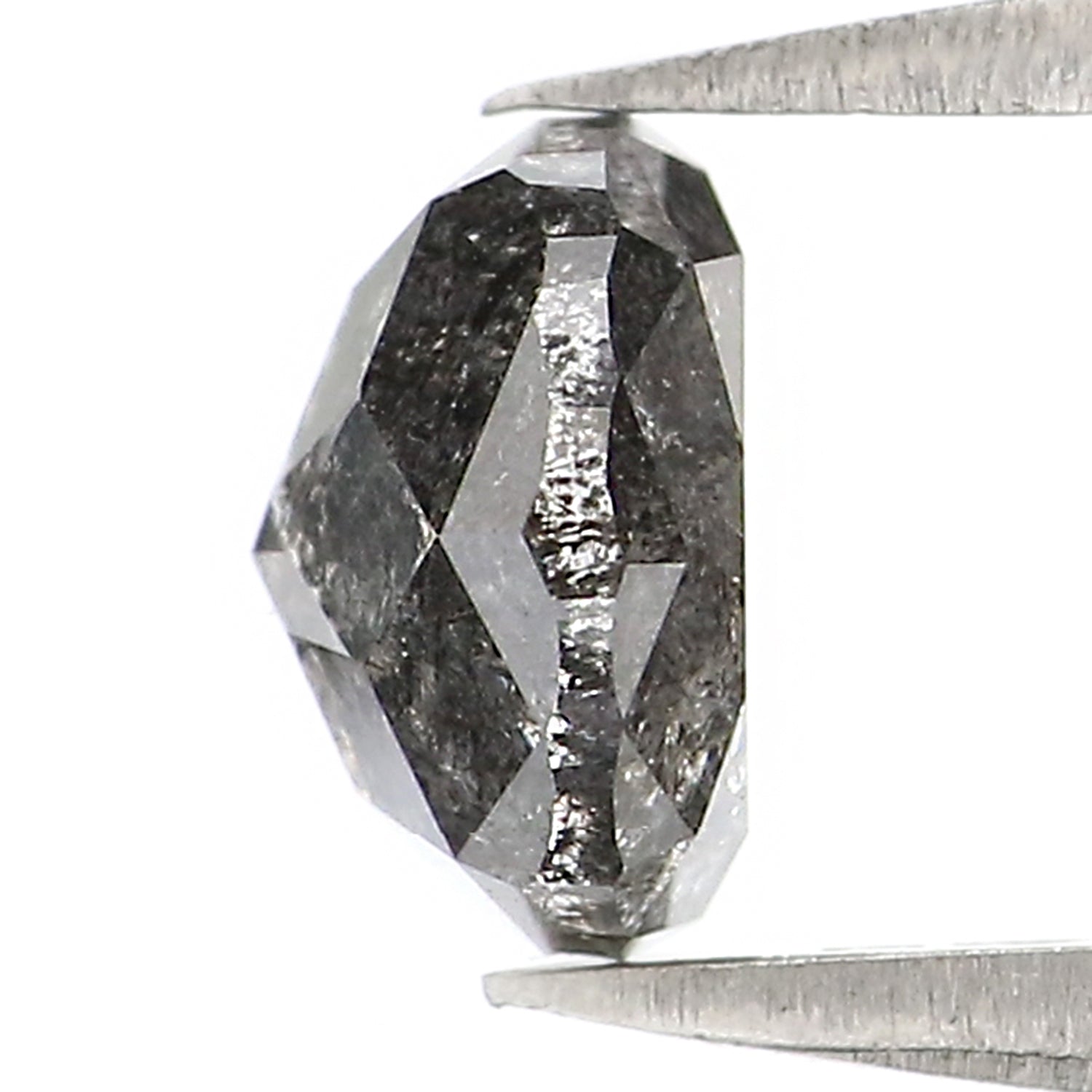 0.97 Ct Natural Loose Round Shape Diamond Salt And Pepper Round Diamond 5.85 MM Natural Loose Diamond Round Shape Rose Cut Diamond LQ2957
