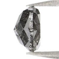 Natural Loose Round Rose Cut Diamond, Salt And Pepper Round Diamond, Natural Loose Diamond, Rose Cut Diamond, 0.97 CT Round Shape L2957