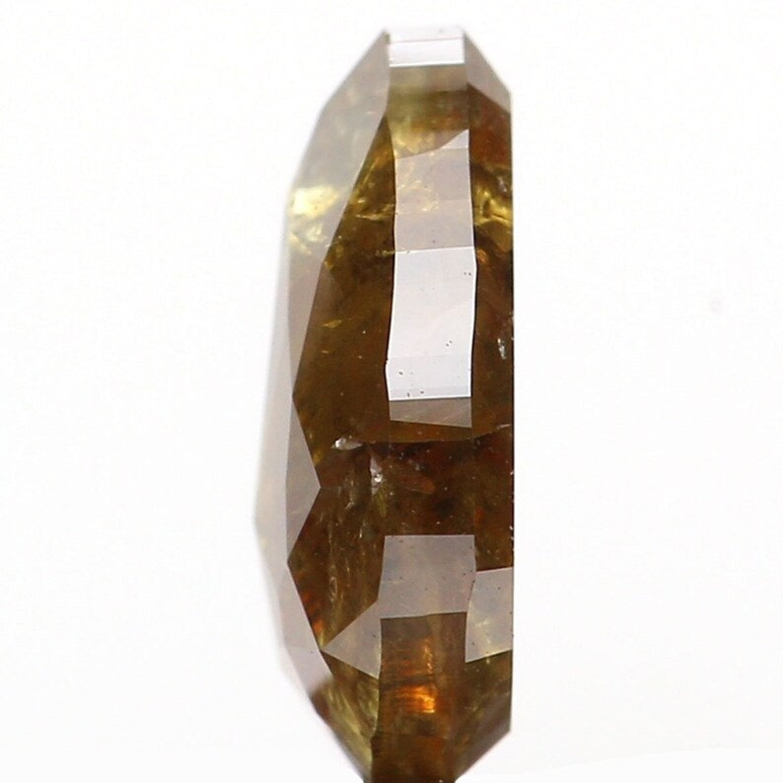 0.76 Ct Natural Loose Pear Shape Diamond Brown Color Pear Cut Diamond 7.30 MM Natural Loose Diamond Brown Color Pear Rose Cut Diamond NQ1108