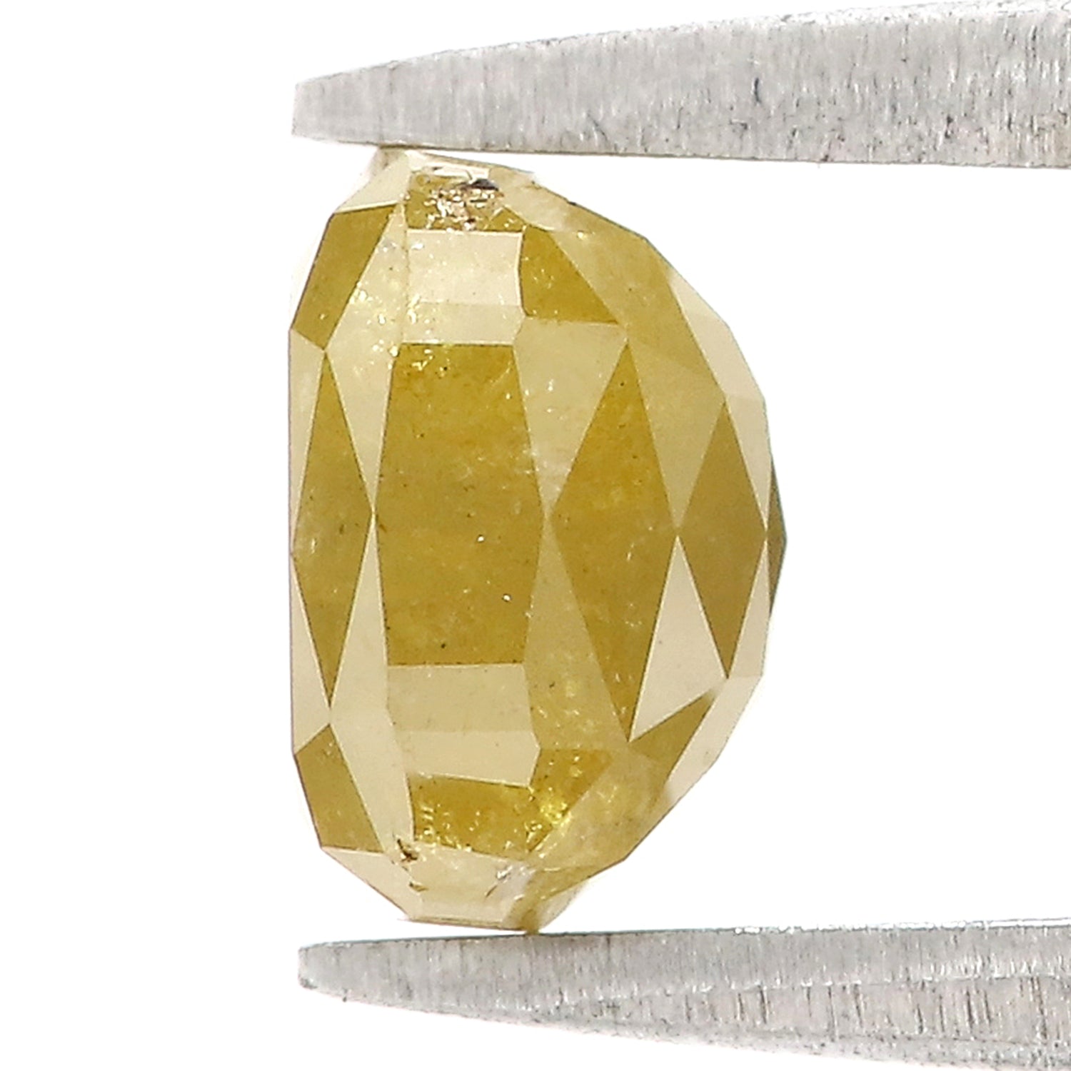 2.27 CT Natural Loose Cushion Shape Diamond Yellow Color Cushion Diamond 7.00 MM Natural Loose Yellow Color Cushion Rose Cut Diamond LQ5005