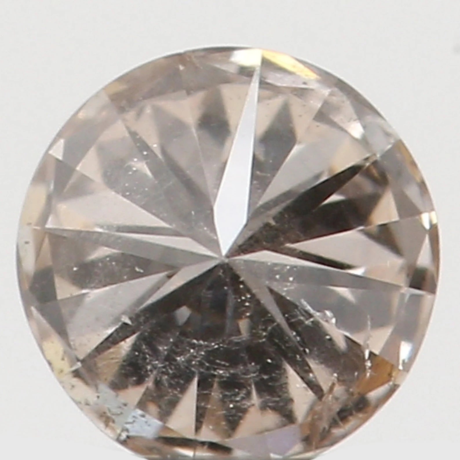 0.126 Ct Natural Loose Round Shape Diamond Brown Color Round Cut Diamond 3.20 MM Natural Loose Diamond Round Brilliant Cut Diamond N7834