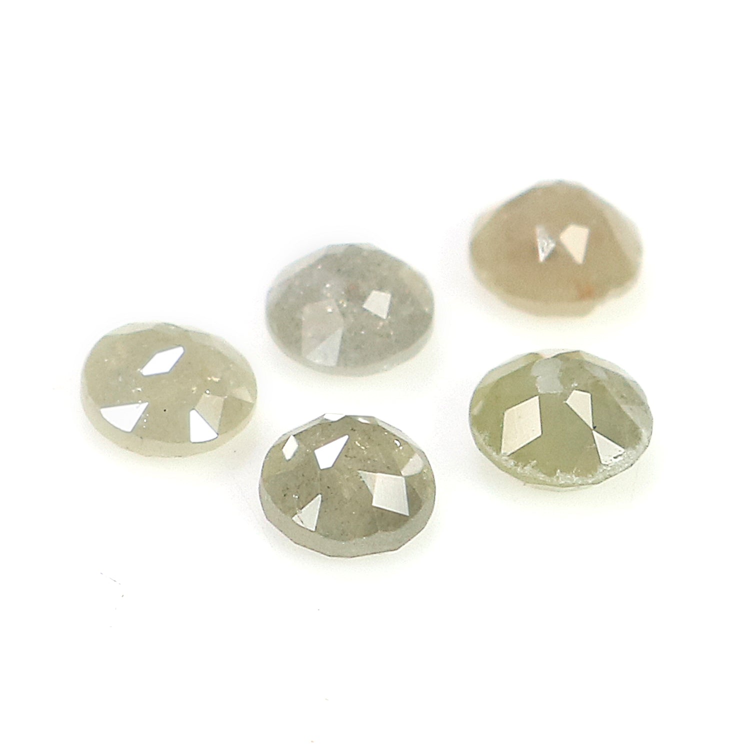 1.06 CT Natural Loose Round Rose Cut Diamond Grey Color Round Shape Diamond 3.50 MM Natural Loose Grey Color Round Rose Cut Diamond LQ6054