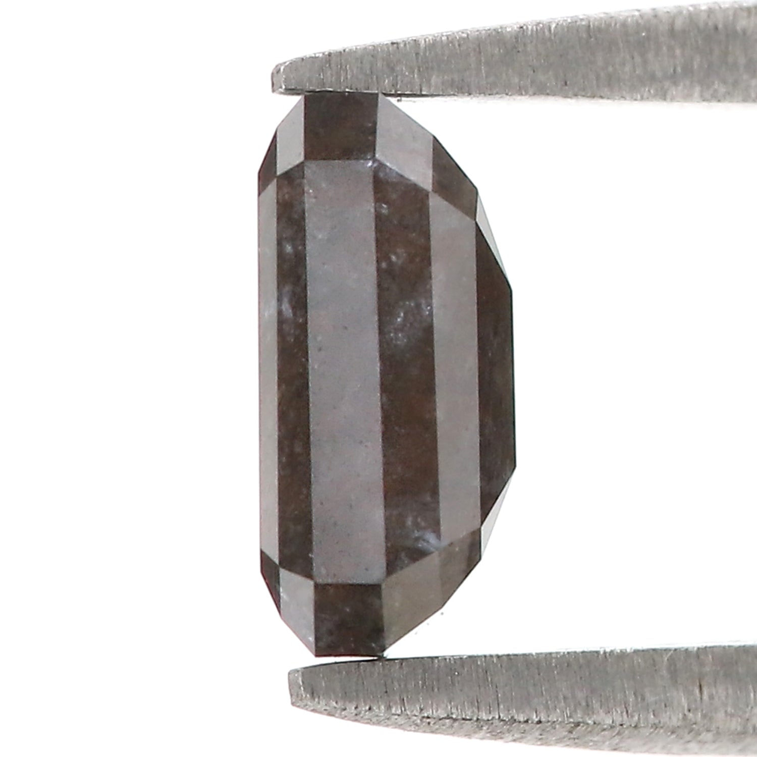 1.73 CT Natural Loose Emerald Shape Diamond Grey Color Emerald Diamond 7.50 MM Natural Brown Color Diamond Emerald Rose Cut Diamond LQ3313