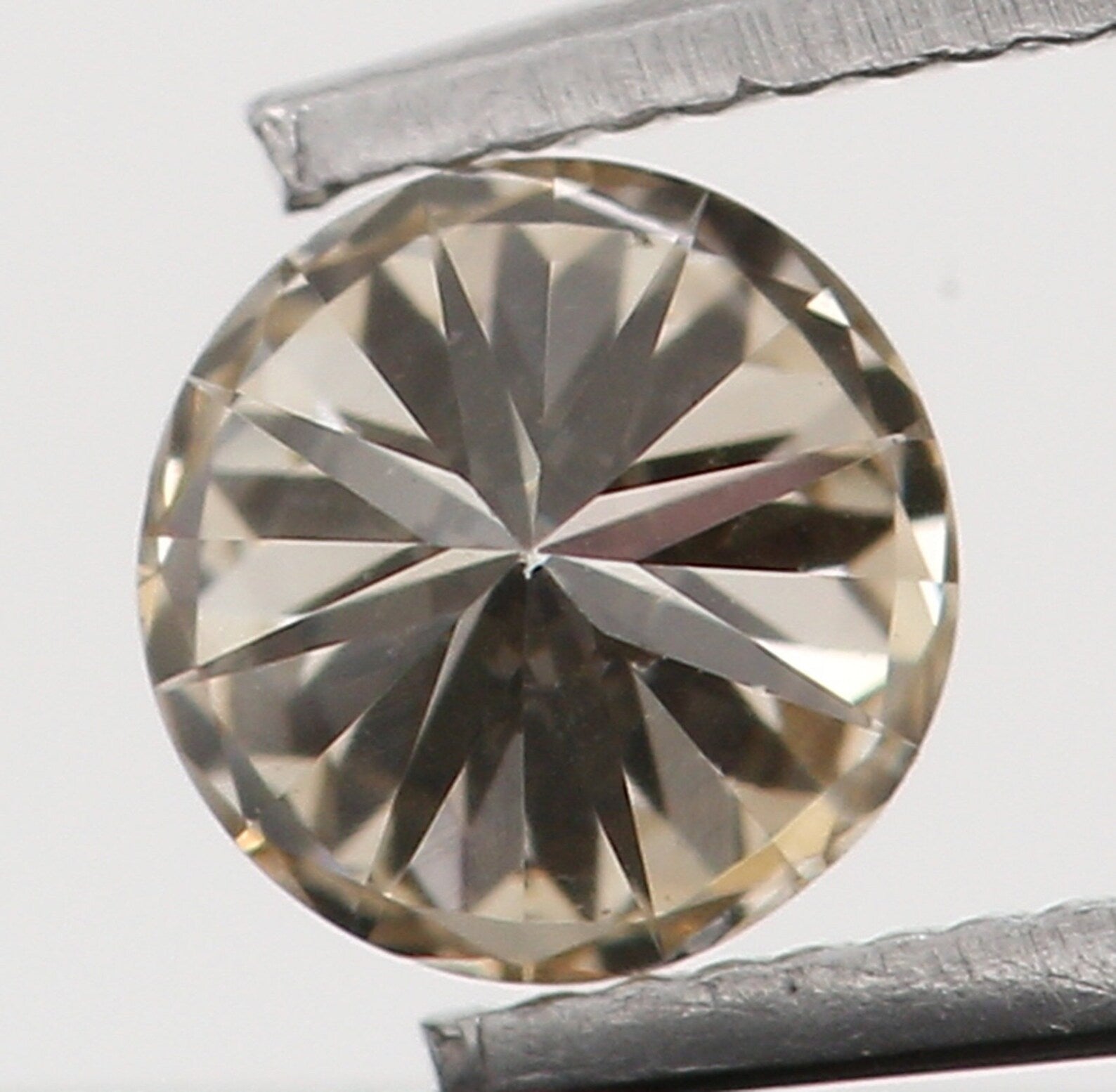 0.13 Ct Natural Loose Diamond Round Brown Color SI1 Clarity 3.20 MM N7275