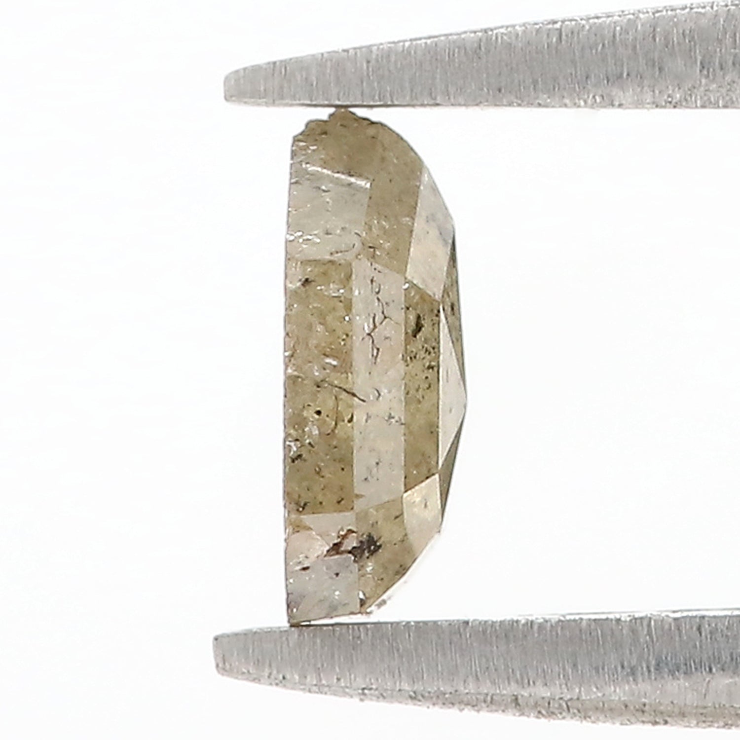 Natural Pentagon Green Diamond 0.80 CT Loose Rose Cut Green Stone 6.55 MM Rustic Diamond Pentagon Diamond For Custom Engagement Ring L3624