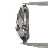 Natural Loose Pear Diamond, Salt And Pepper Pear Diamond, Natural Loose Pear Diamond, Pear Rose Cut Diamond, 0.83 CT Pear Cut Diamond L2944