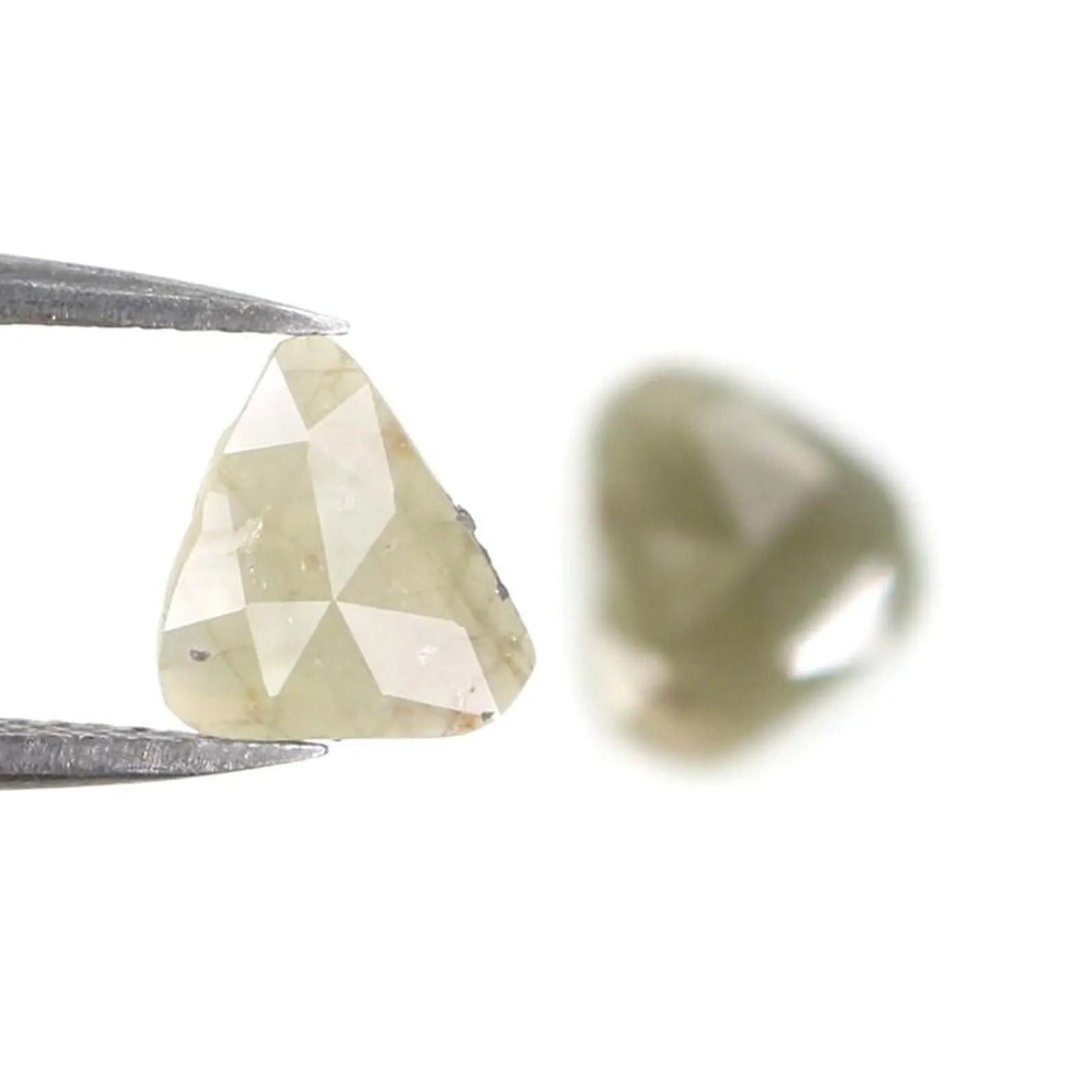 1.57 CT Natural Loose Slice Shape Diamond Grey Color Irregular Cut Diamond 9.05 MM Natural Diamond Grey Color Slice Rose Cut Diamond NQ2209