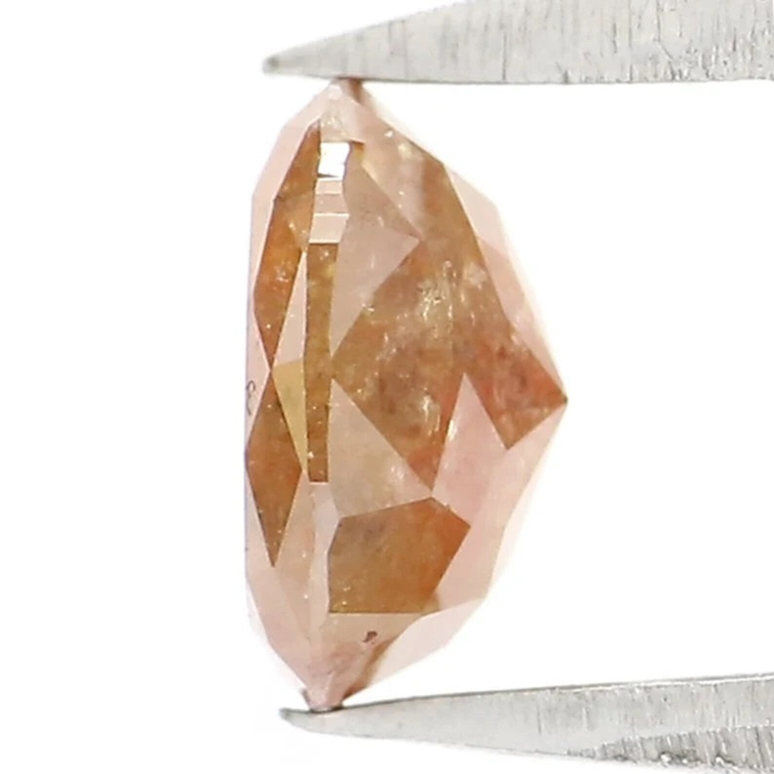 0.68 CT Natural Loose Oval Shape Diamond Brown Color Oval Diamond 5.95 MM Natural Loose Diamond Brown Color Oval Rose Cut Diamond NQB2214