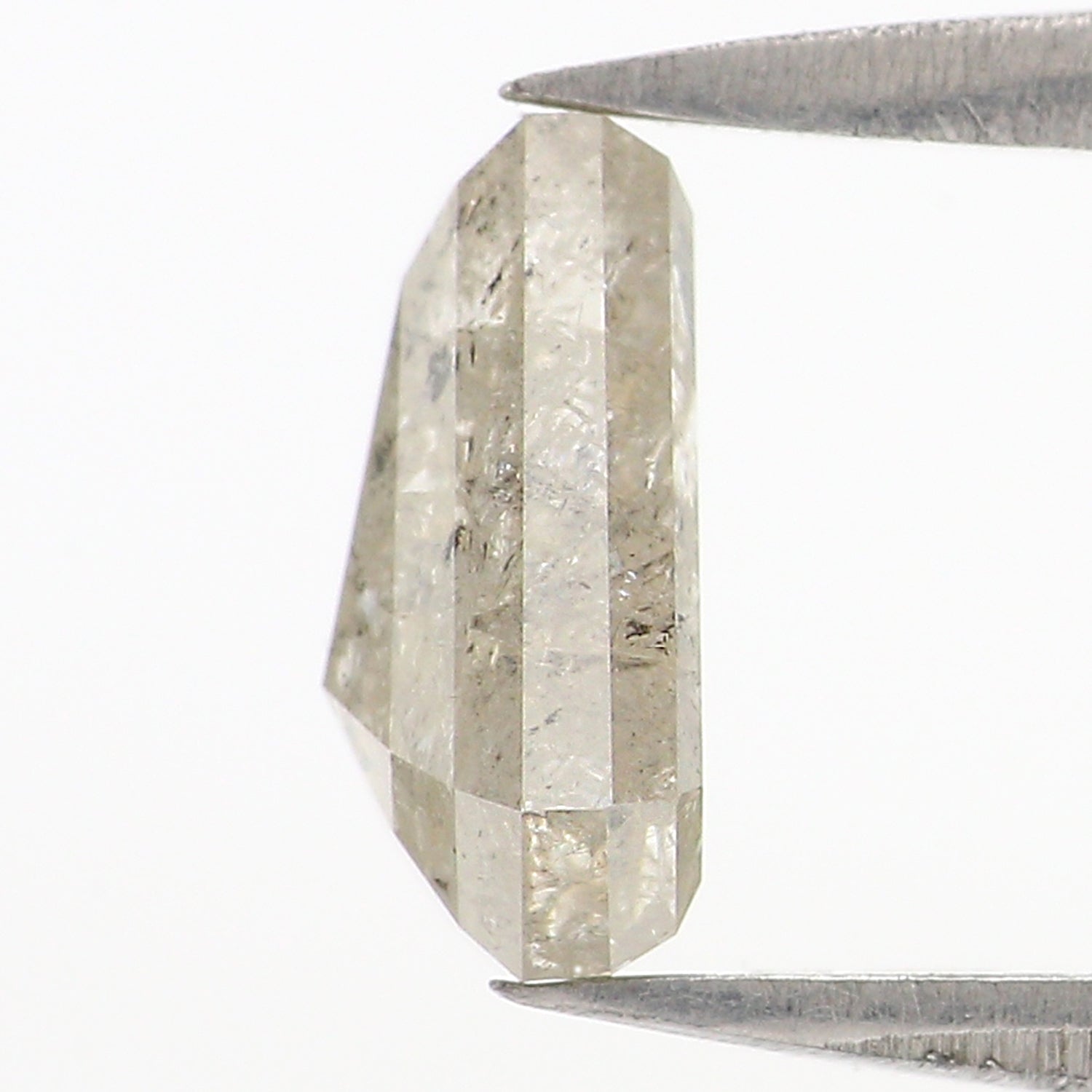 1.26 Ct Natural Loose Coffin Shape Diamond Grey Color Coffin Cut Diamond 7.90 MM Natural Loose Coffin Diamond Coffin Shape Diamond LQ2907