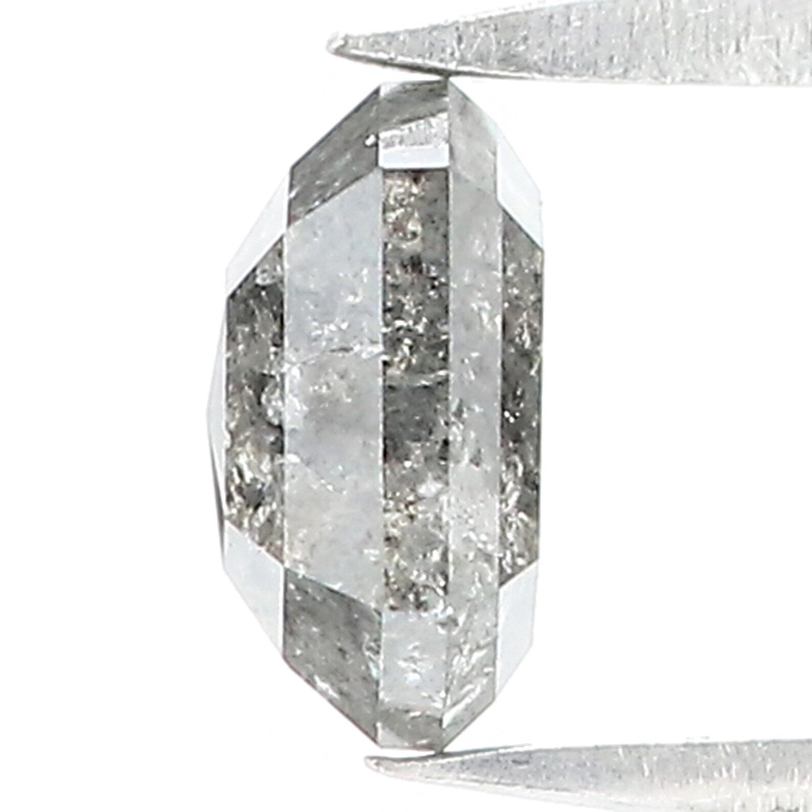 0.95 CT Natural Loose Hexagon Shape Diamond Salt And Pepper Hexagon Cut Diamond 6.40 MM Natural Loose Hexagon Shape Rose Cut Diamond QN1448