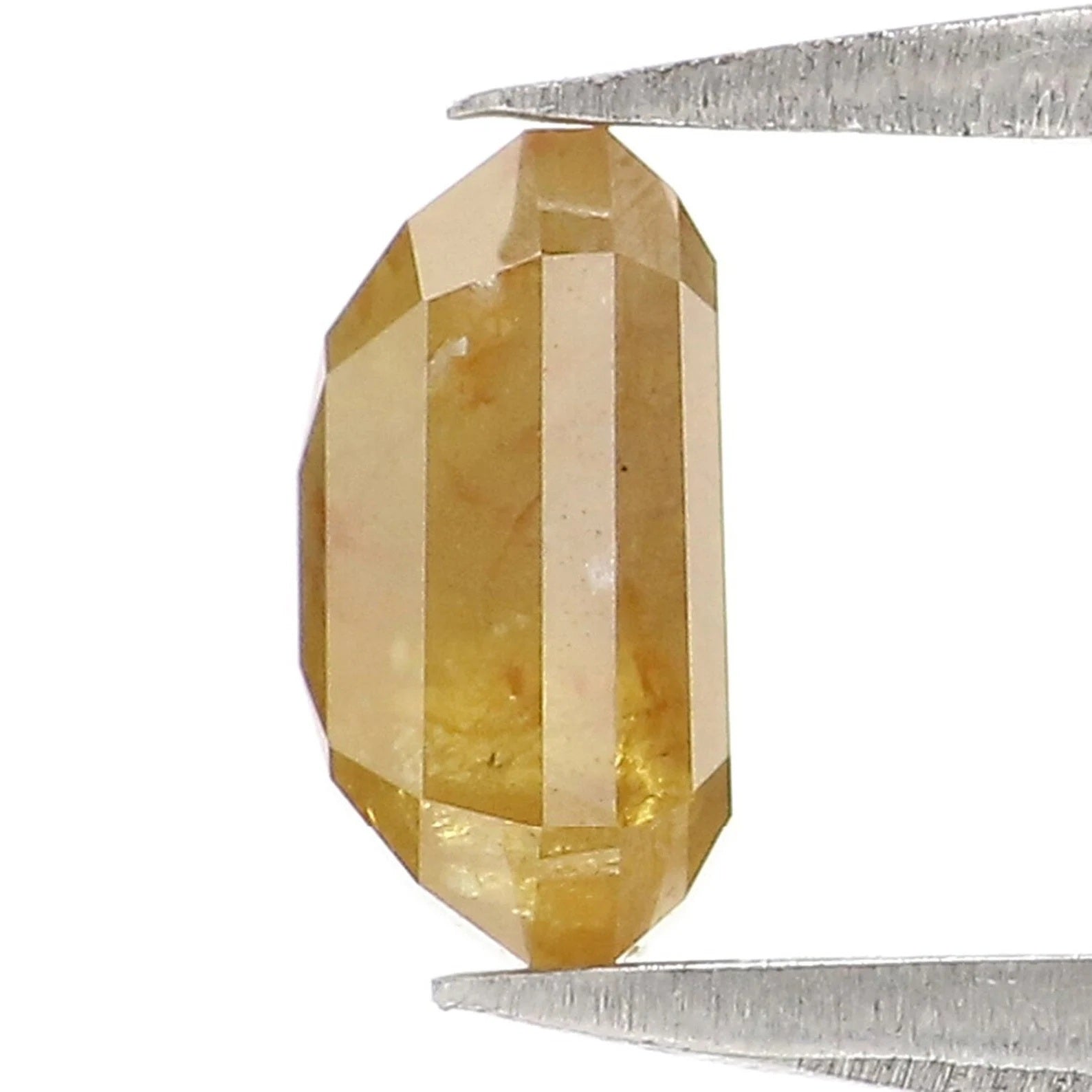 0.84 CT Natural Loose Emerald Shape Diamond Yellow Color Emerald Diamond 5.80 MM Natural Loose Diamond Emerald Shape Rose Cut Diamond NQ983