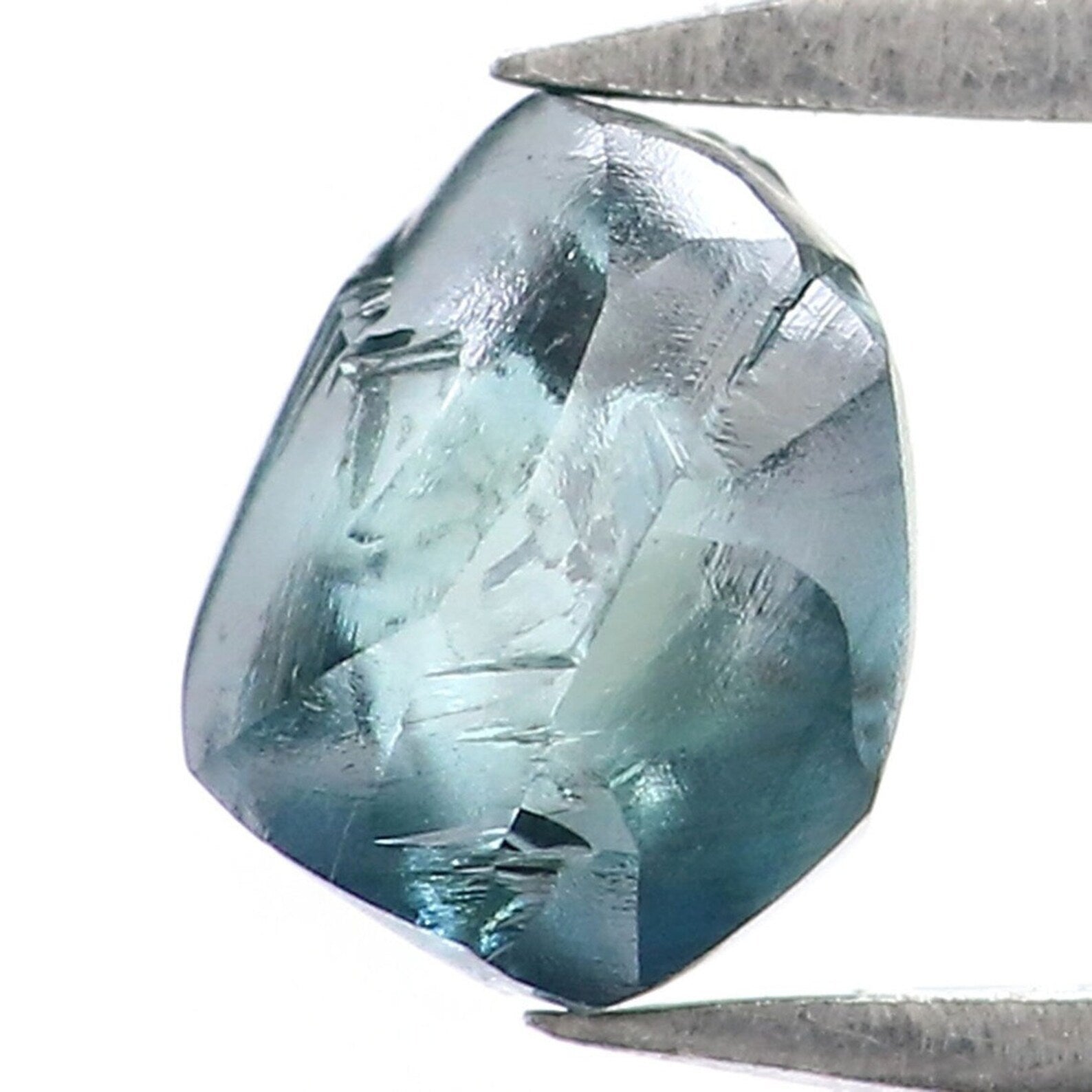0.78 CT Natural Loose Crystal Rough Diamond Blue Color Rough Shape Diamond 5.55 MM Natural Loose Diamond Rough Irregular Cut Diamond NQ1999