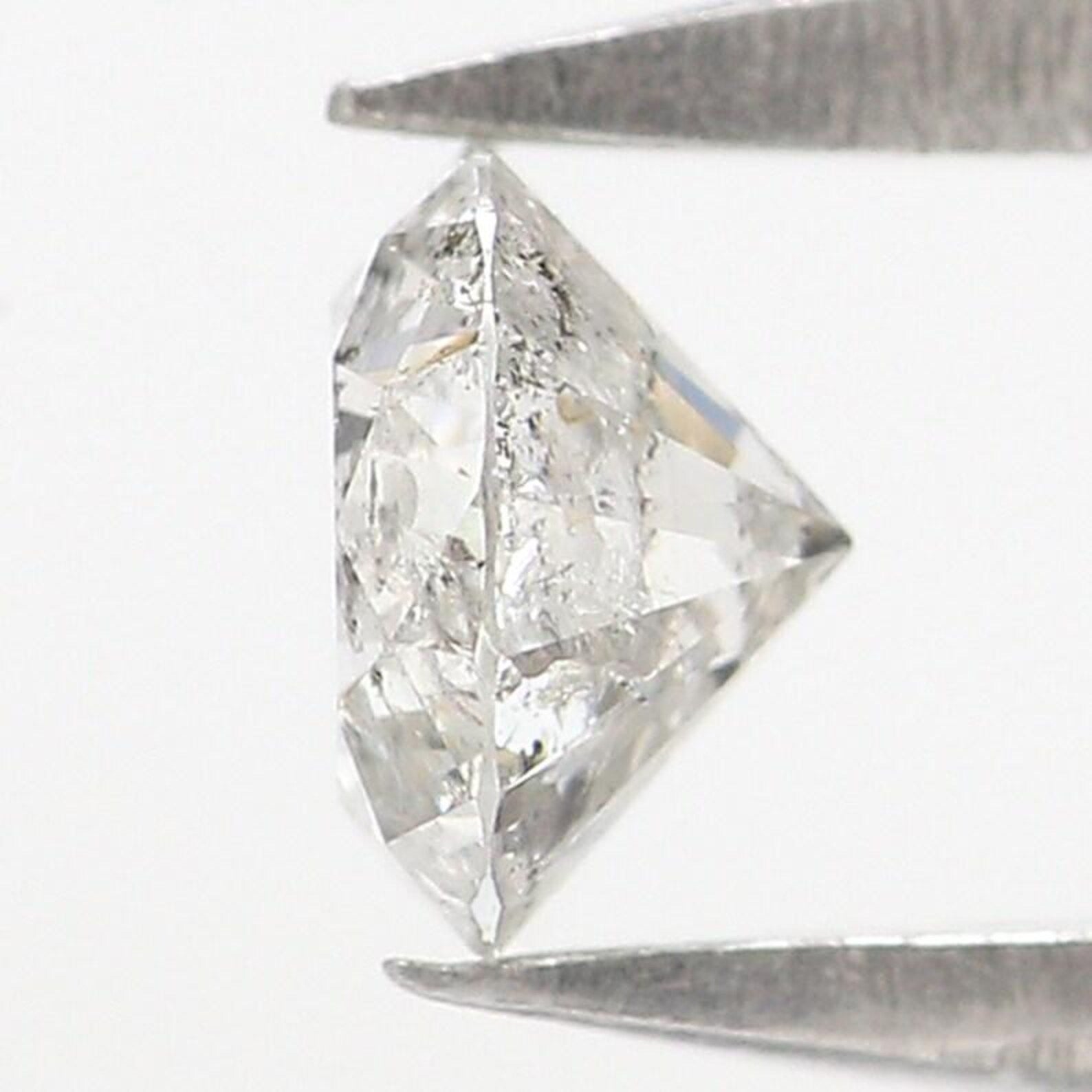 0.34 CT Natural Loose Round Shape Diamond Salt And Pepper Round Diamond 4.40 MM Natural Loose Grey Color Round Brilliant Cut Diamond NQ7705