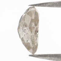 Natural Loose Heart Cut Diamond, Grey Color Heart Diamond, Natural Loose Diamond, Heart Rose Cut Diamond 1.39 CT Heart Shape Diamond KDL6196